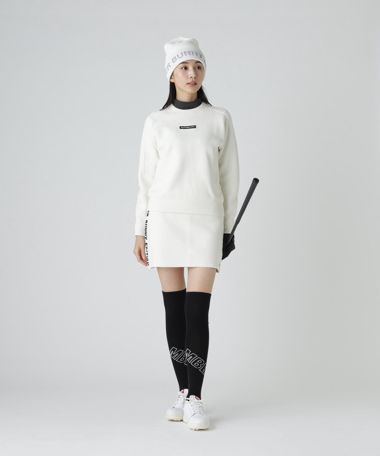 Ｗジャガードニットスカート