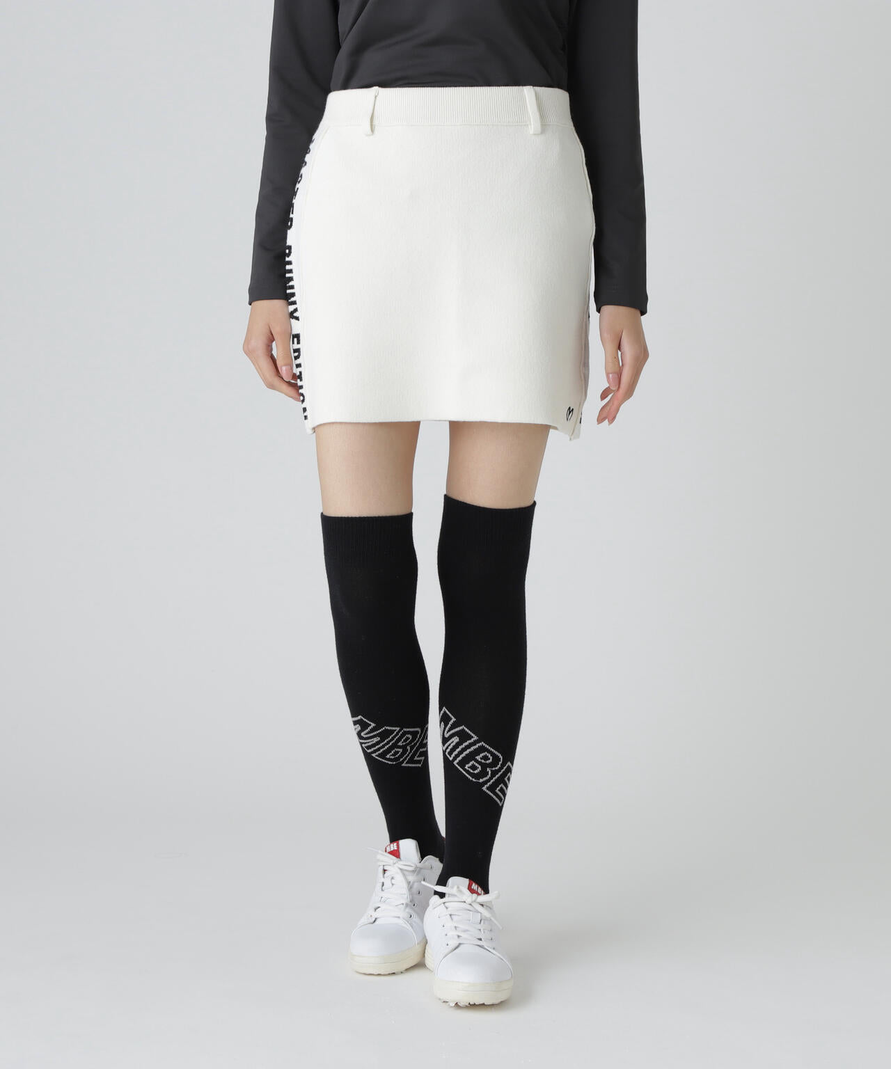 Ｗジャガードニットスカート