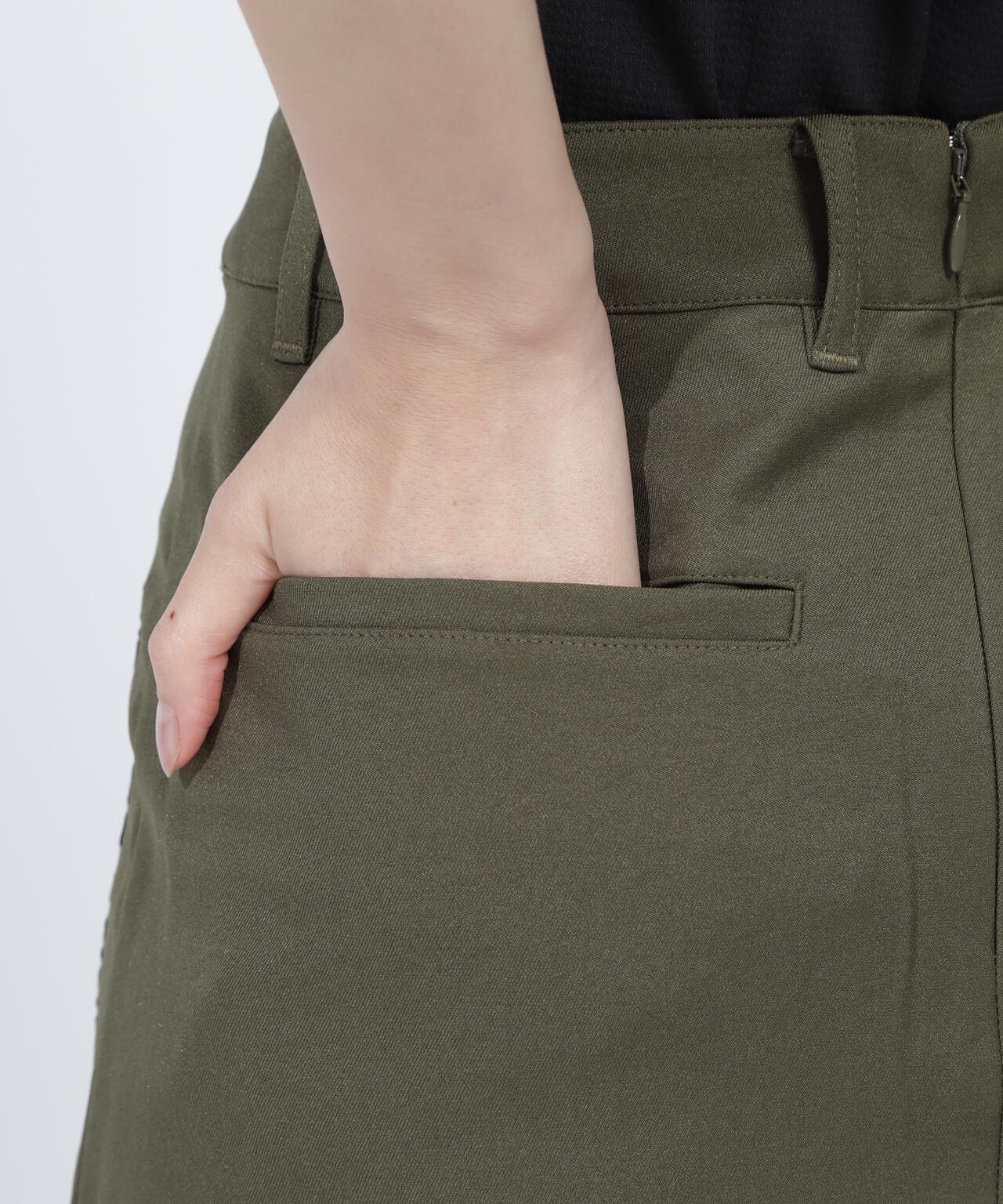 シワストレッチ撥水スカート