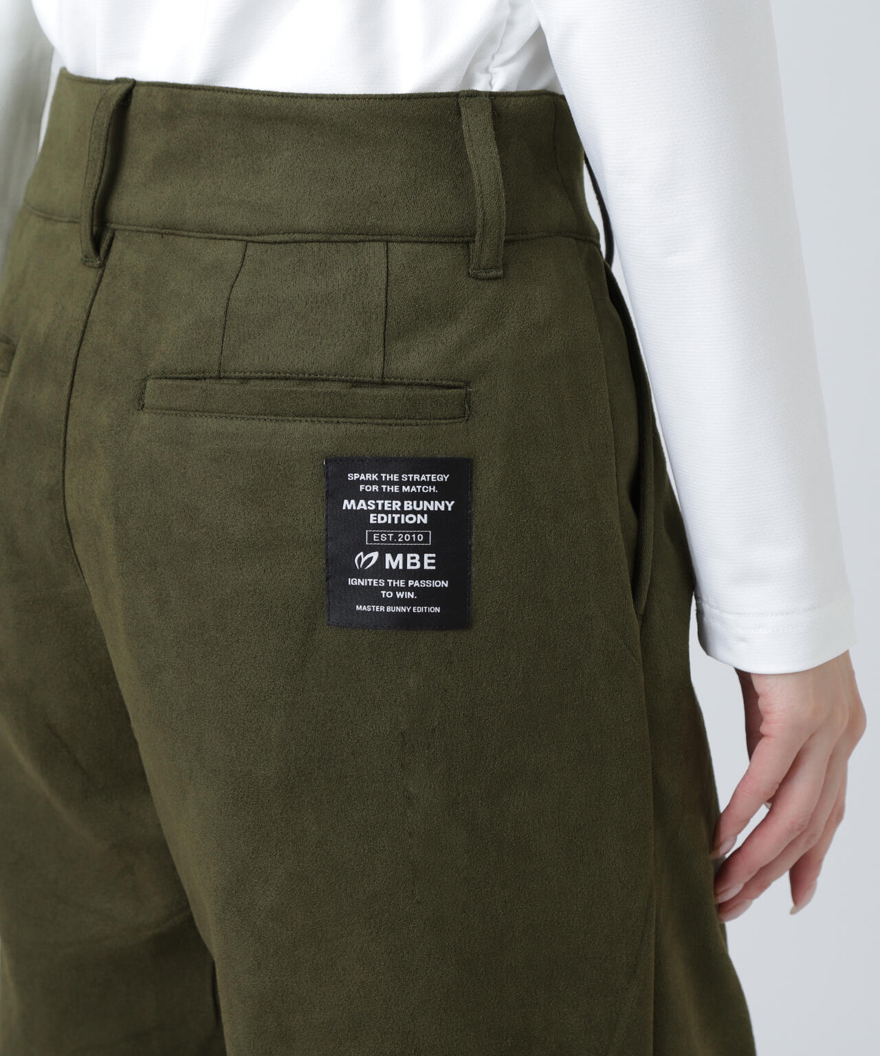 スウェードタッチスムースワイドパンツ | MASTER BUNNY EDITION