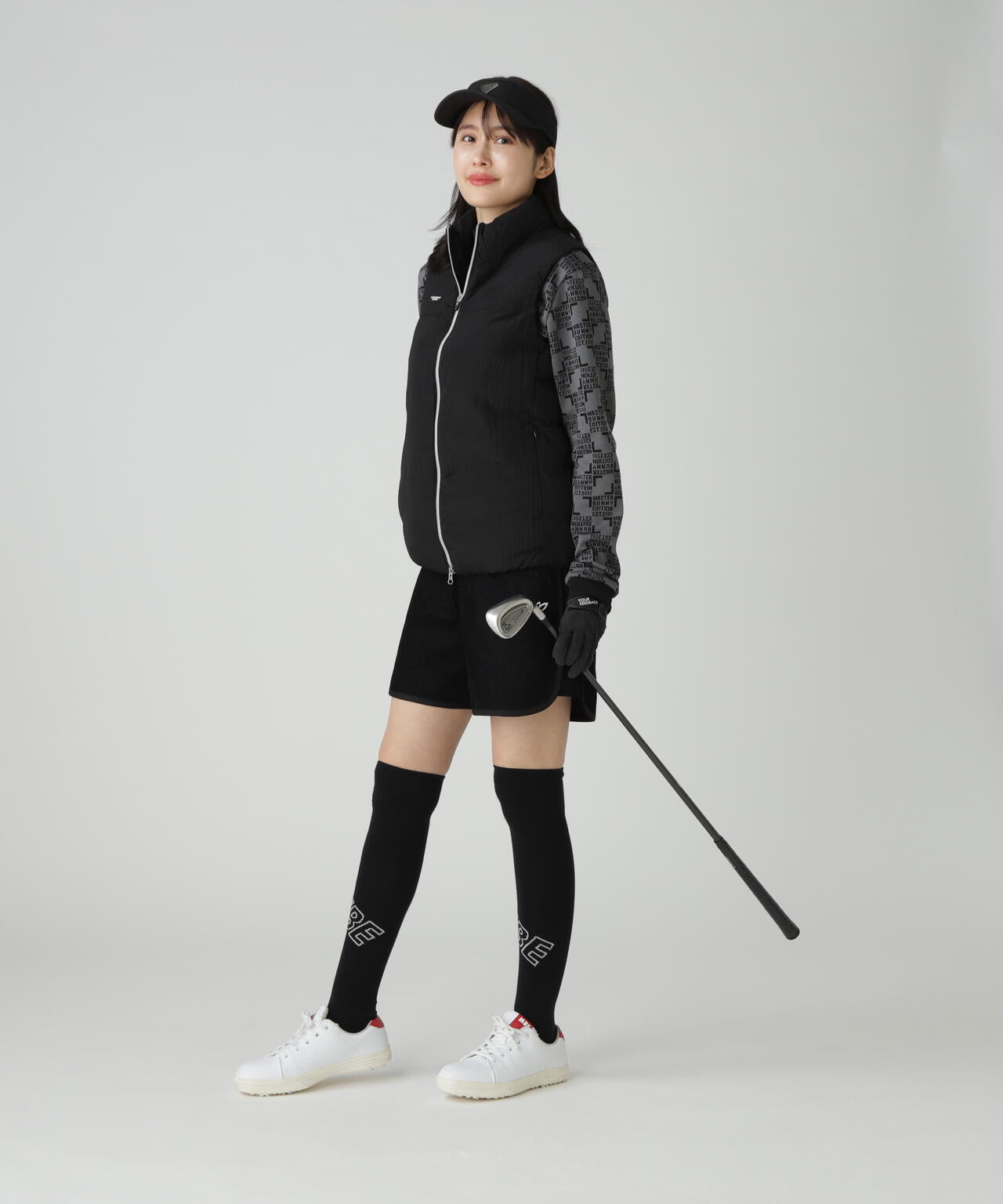 ナイロンリップ中綿フルジップベスト