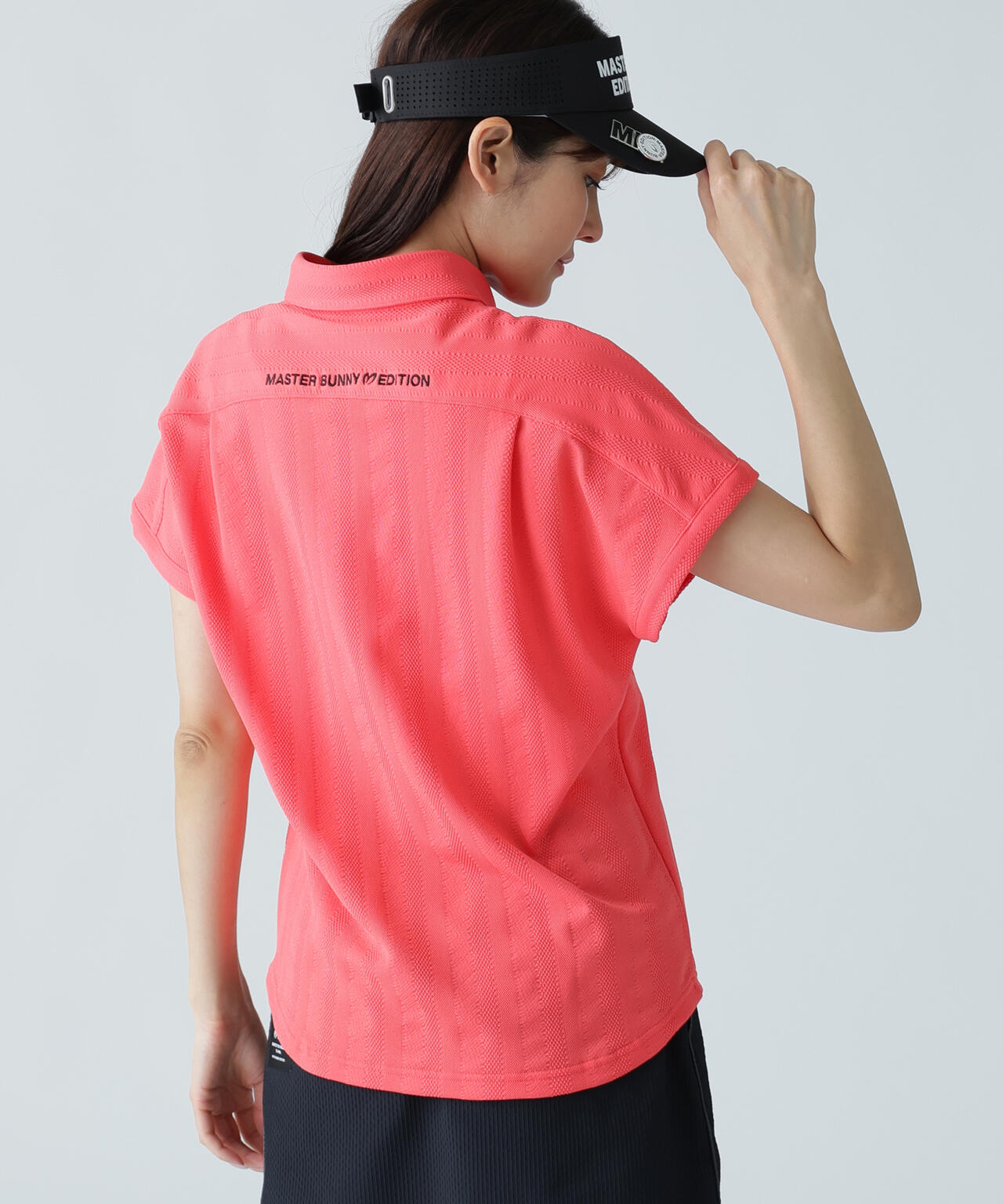 エコペットストレッチタックジャガードフレンチスリーブ