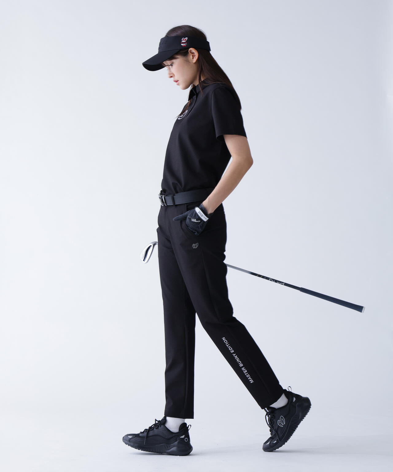 ストライプサッカー4WAYストレッチ半袖ポロシャツ