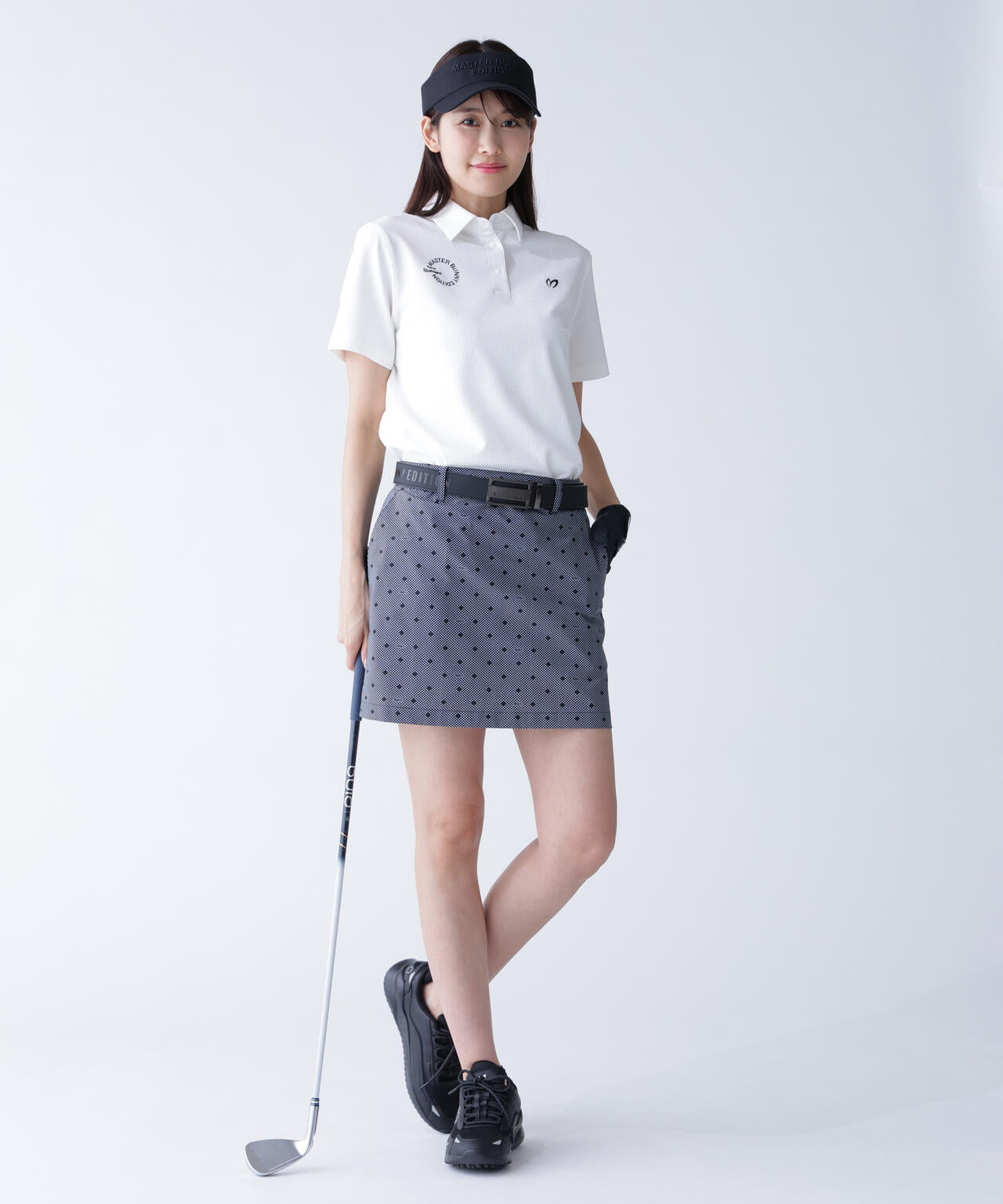 ストライプサッカー4WAYストレッチ半袖ポロシャツ