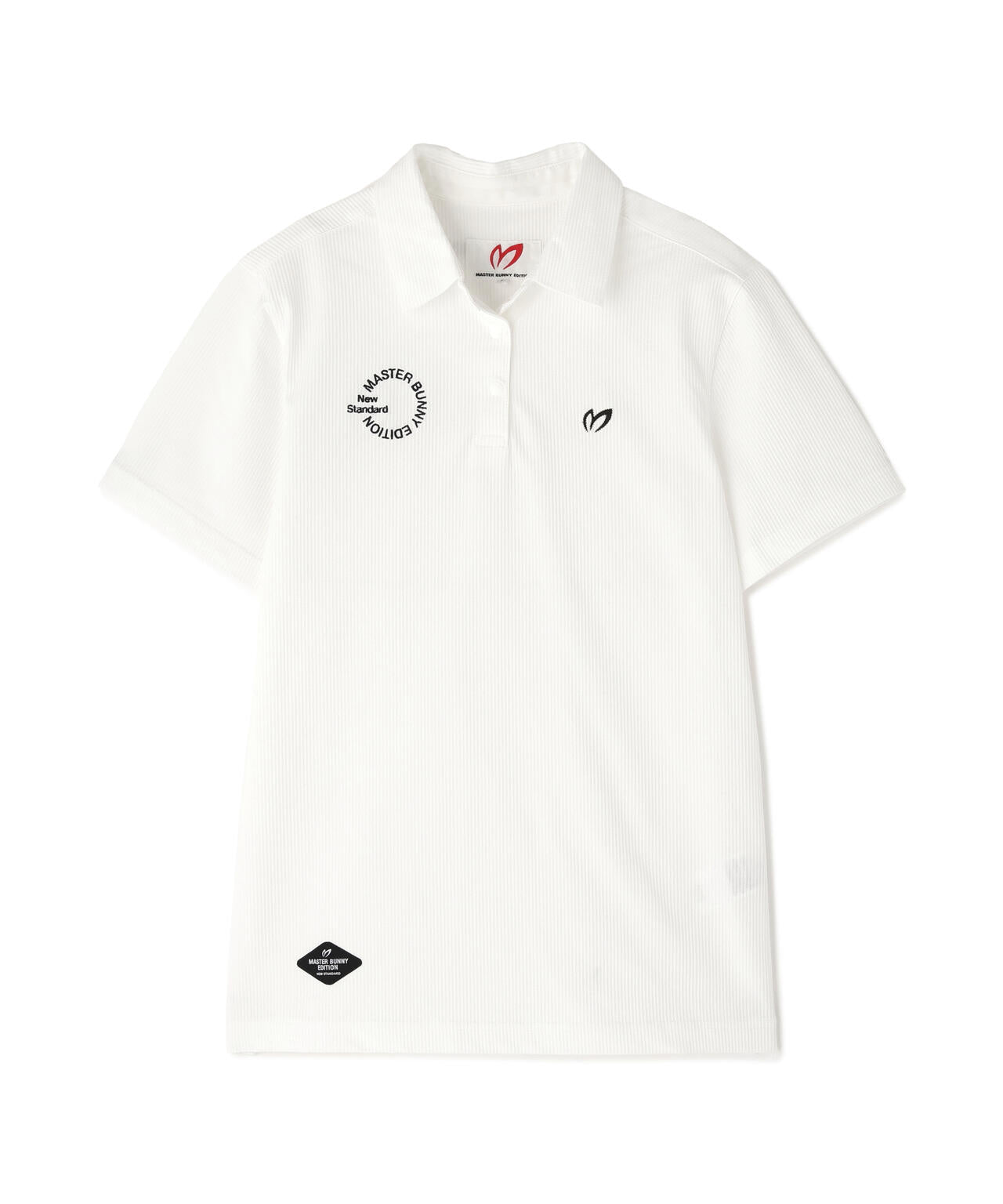 ストライプサッカー4WAYストレッチ半袖ポロシャツ