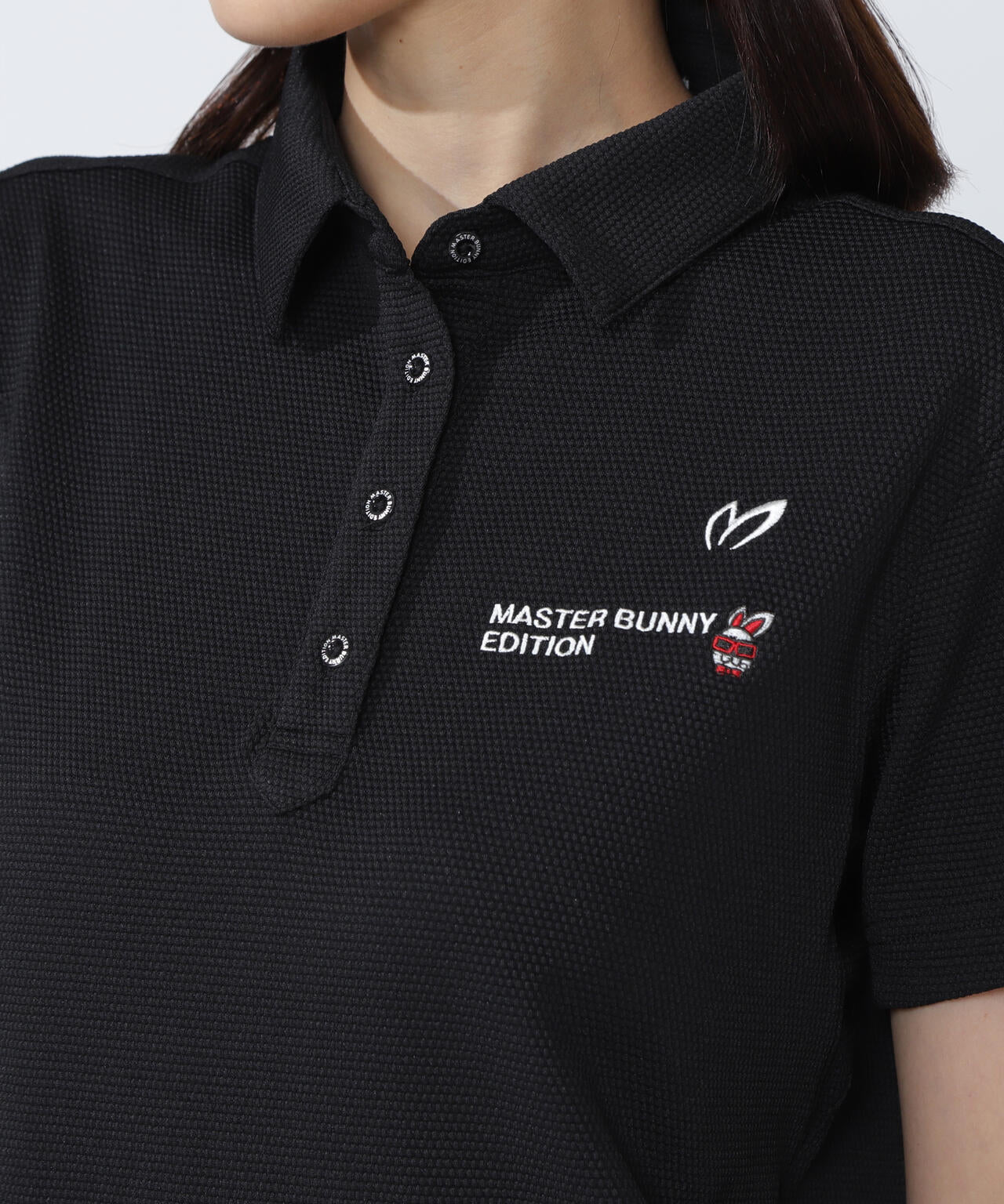 【SWAGGY BUNNY】ポップコーンハニカム半袖ポロシャツ