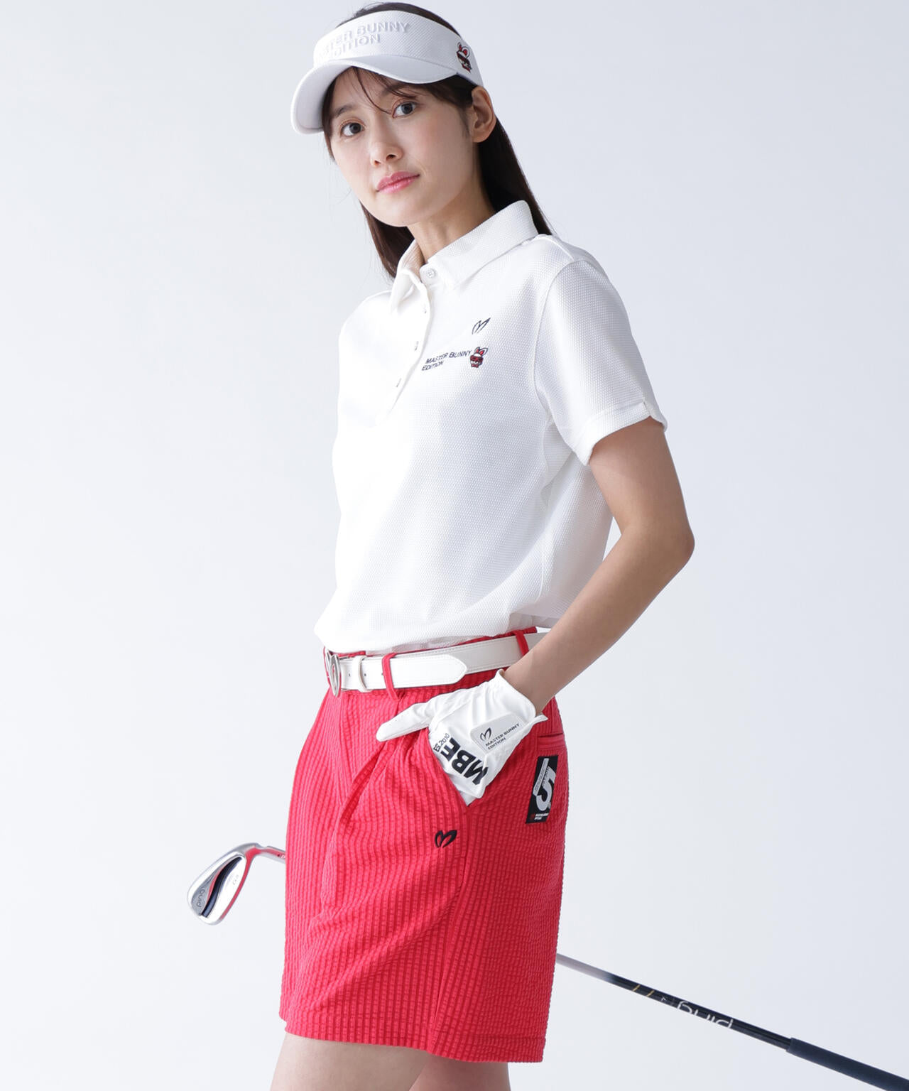 【SWAGGY BUNNY】ポップコーンハニカム半袖ポロシャツ