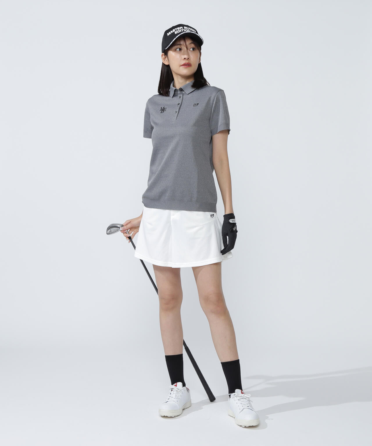 ハニカムリブスタート半袖ポロシャツ