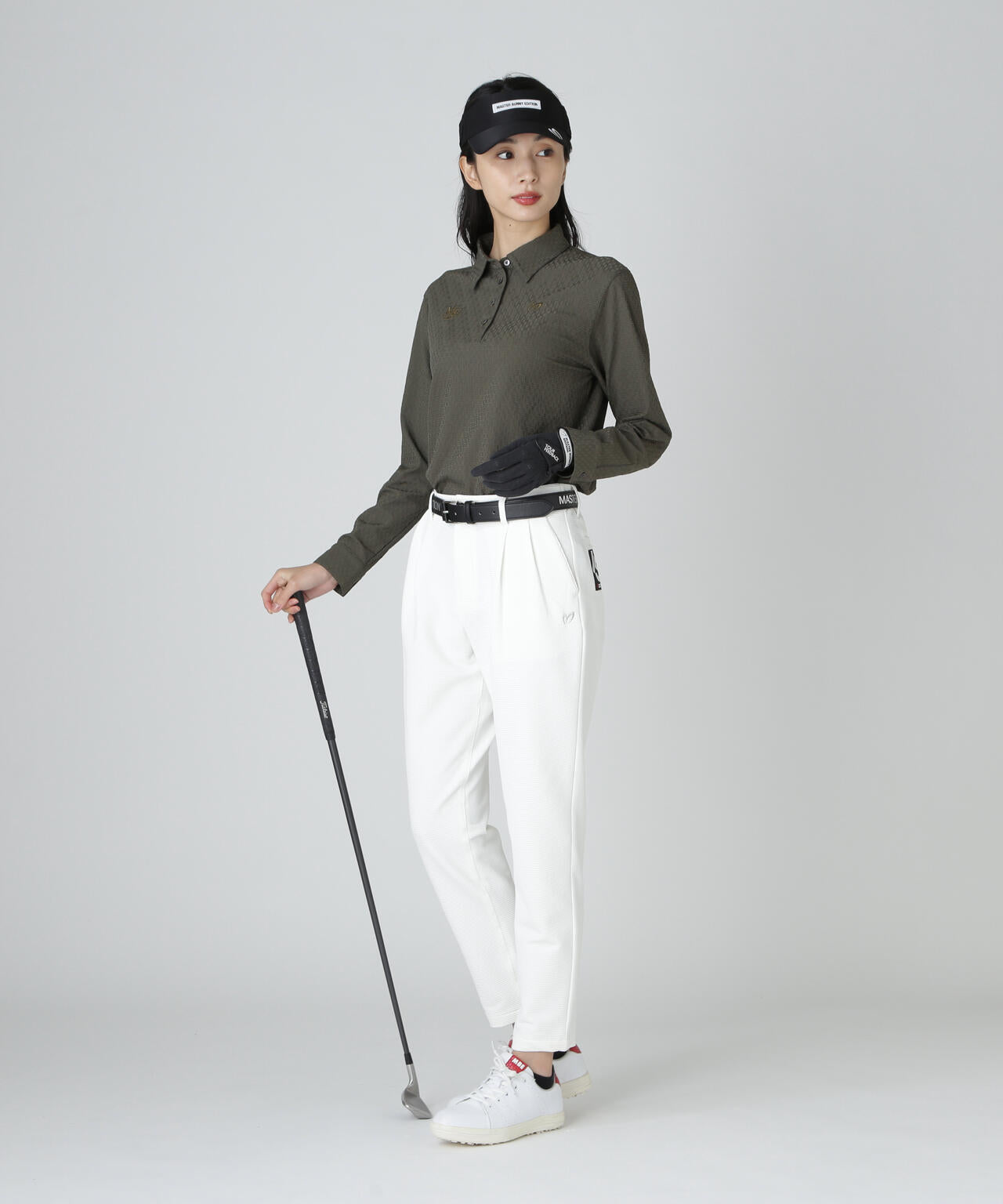 リンクスロゴジャガード長袖ポロシャツ | MASTER BUNNY EDITION