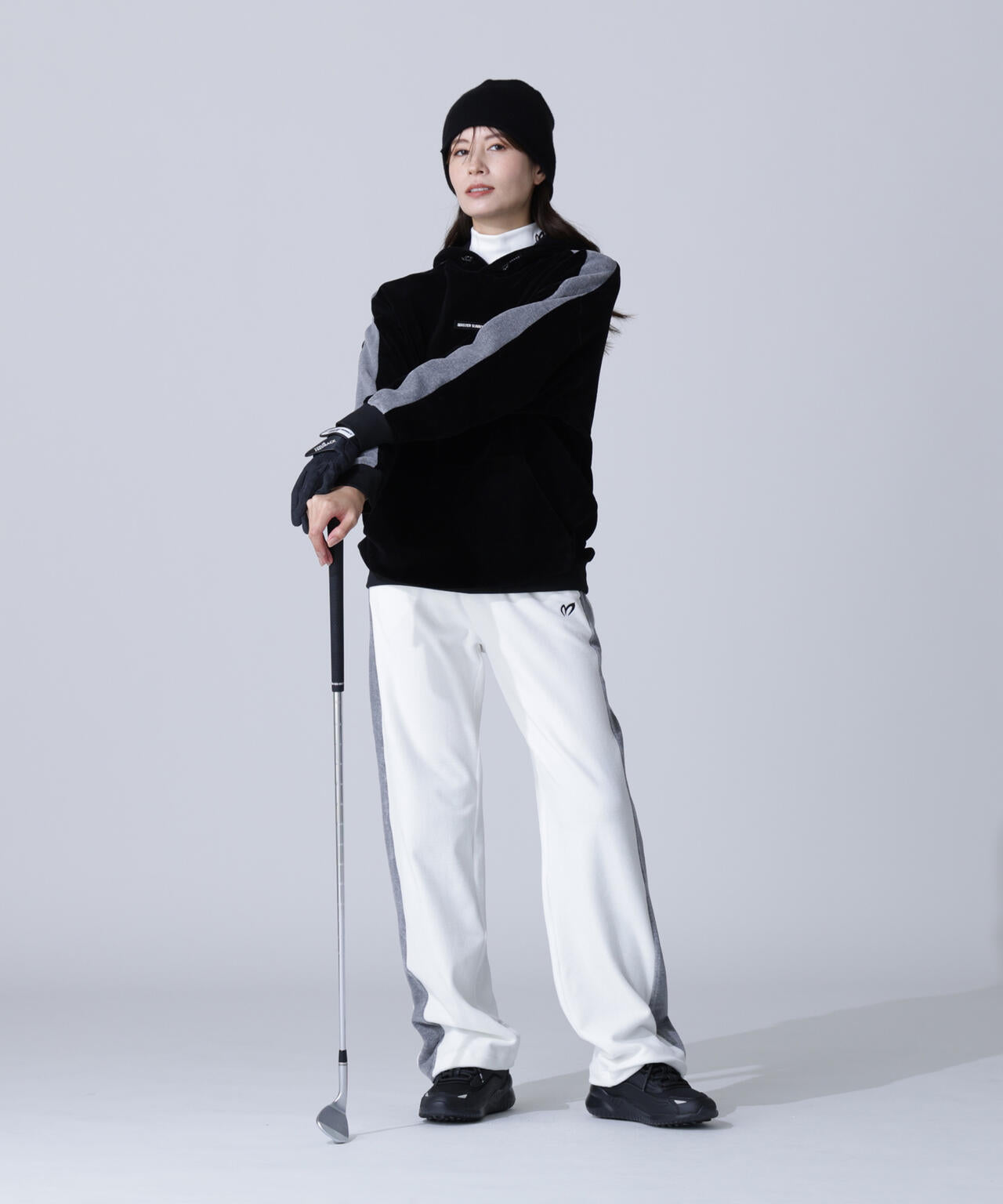 【岩井ツインズコラボカラーあり】ベロアフーディプルオーバー