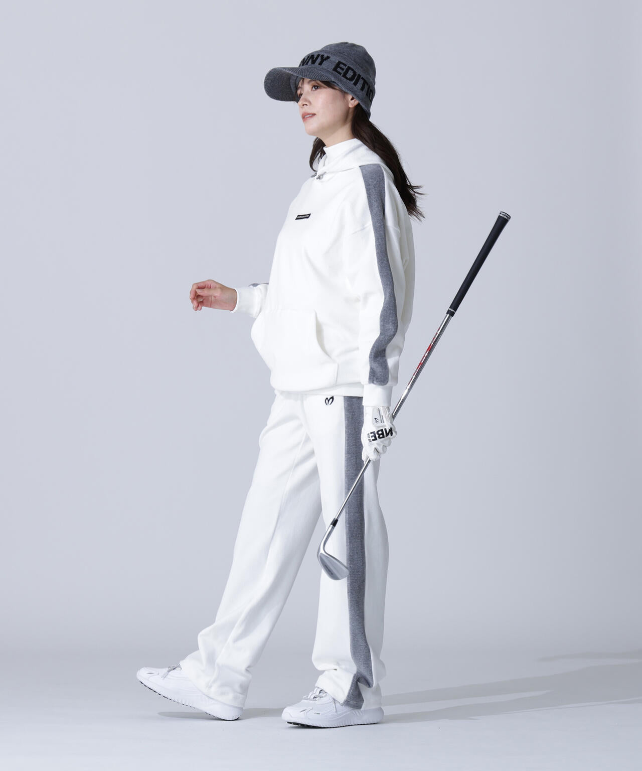 【岩井ツインズコラボカラーあり】ベロアフーディプルオーバー