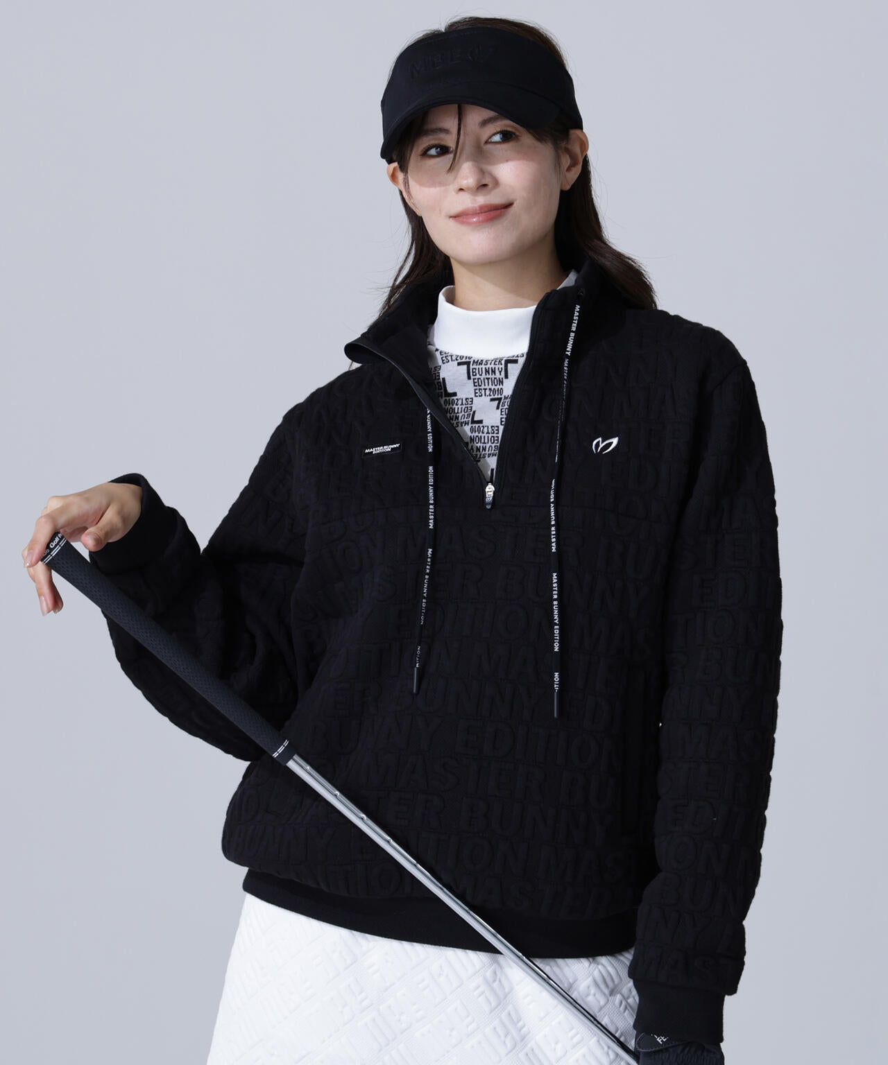 ロゴキルトジャガードハーフジップアップ | MASTER BUNNY EDITION