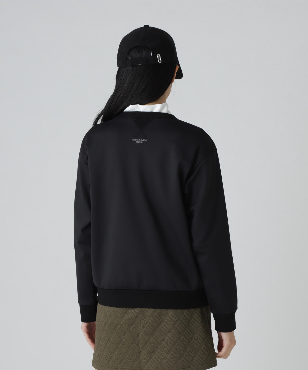 新品　マスターバニーエディション　モックネック　プルオーバー　ブラック　裏起毛 新品 マスターバニーエディション モックネック プルオーバー ブラック