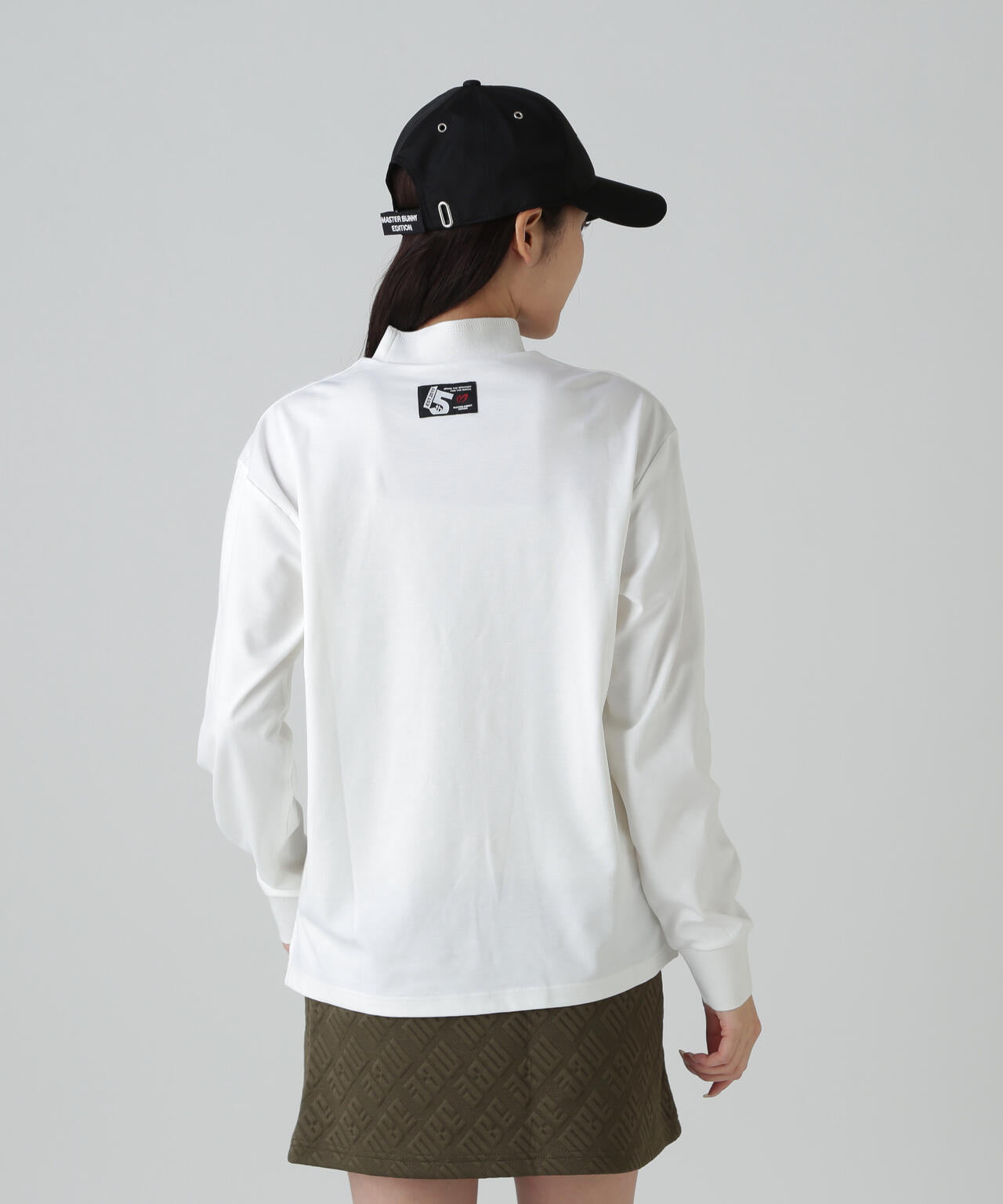 【上田桃子プロコラボカラーあり】Shine Ry/Nyストレッチポンチ長袖ハイネックカットソー