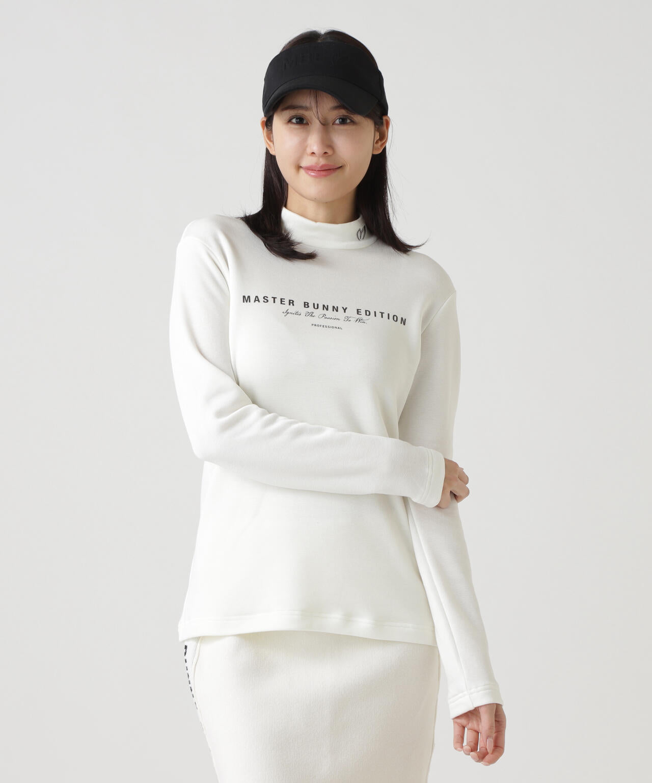 【岩井ツインズコラボカラーあり】スーパーストレッチ裏起毛長袖ハイネックカットソー