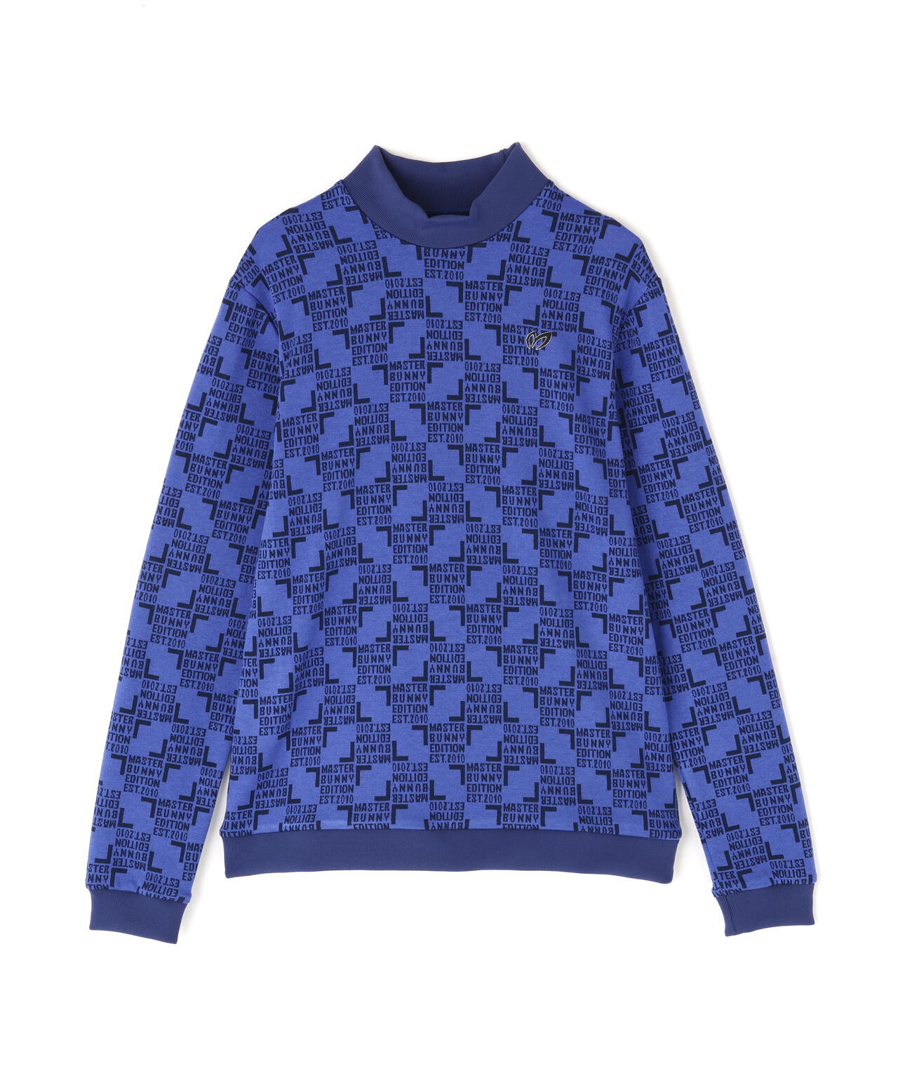 チェッカージャガード裏起毛長袖モックネックカットソー