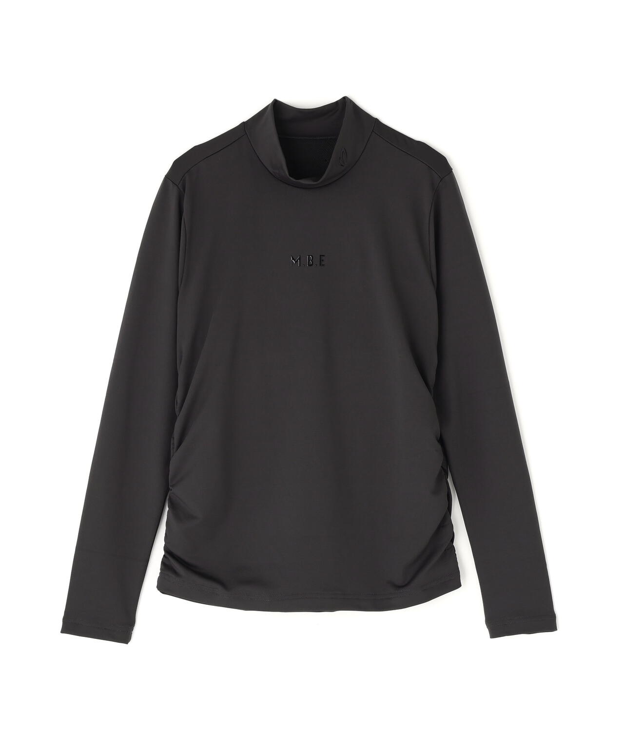 ドット長袖ハイネックカットソー