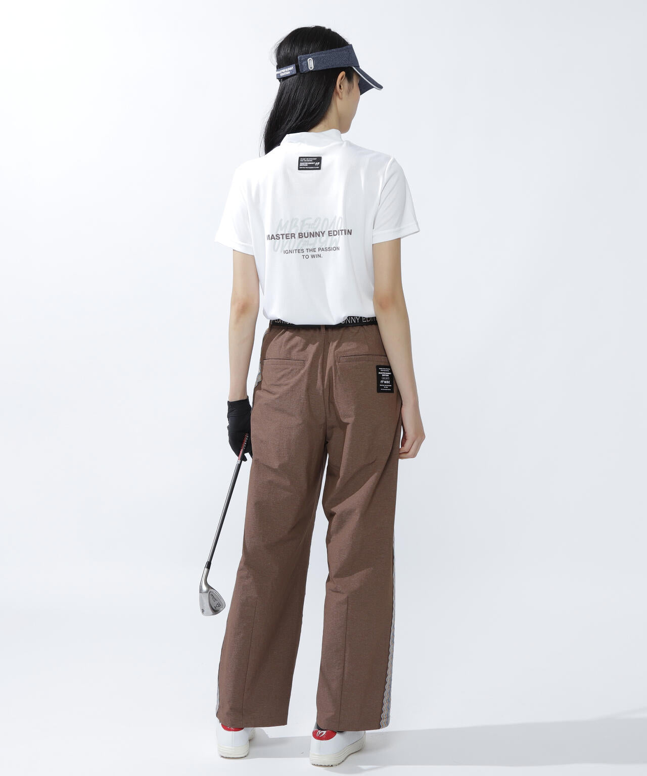 ベアメッシュ半袖モックネックカットソー