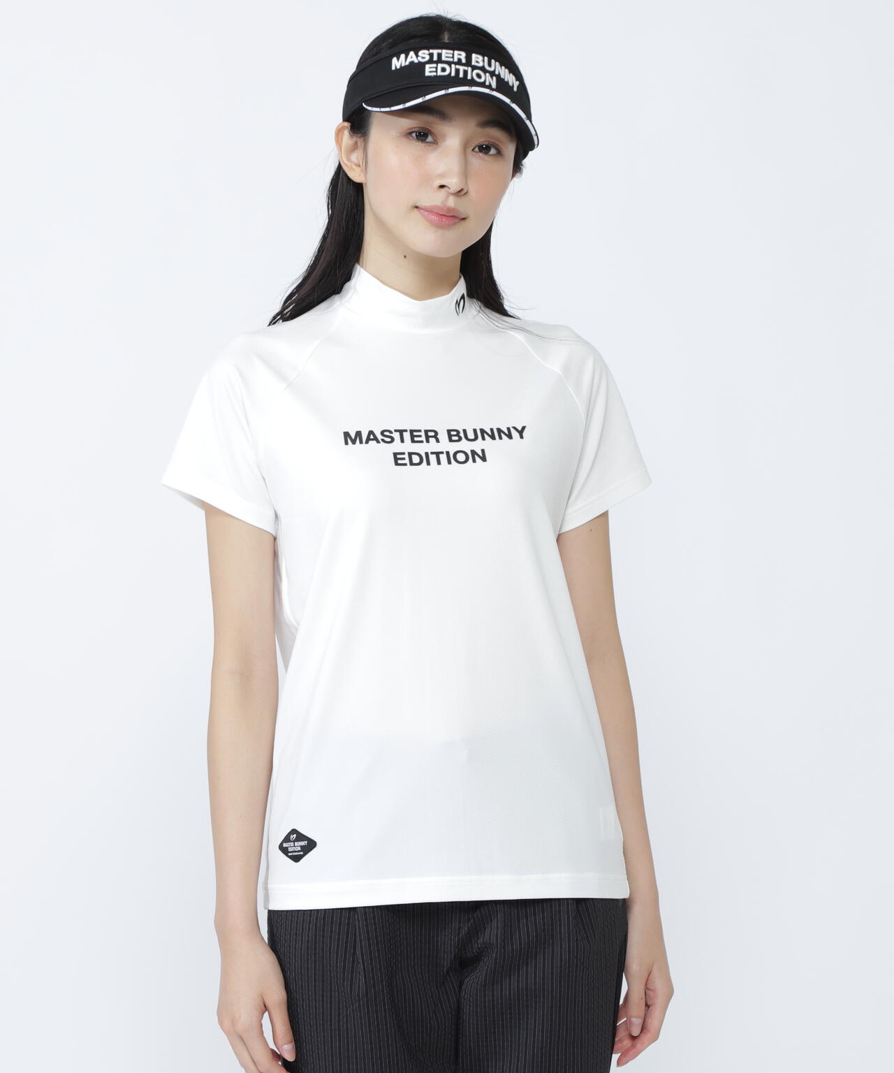 ブリスターストレッチ半袖ハイネックカットソー