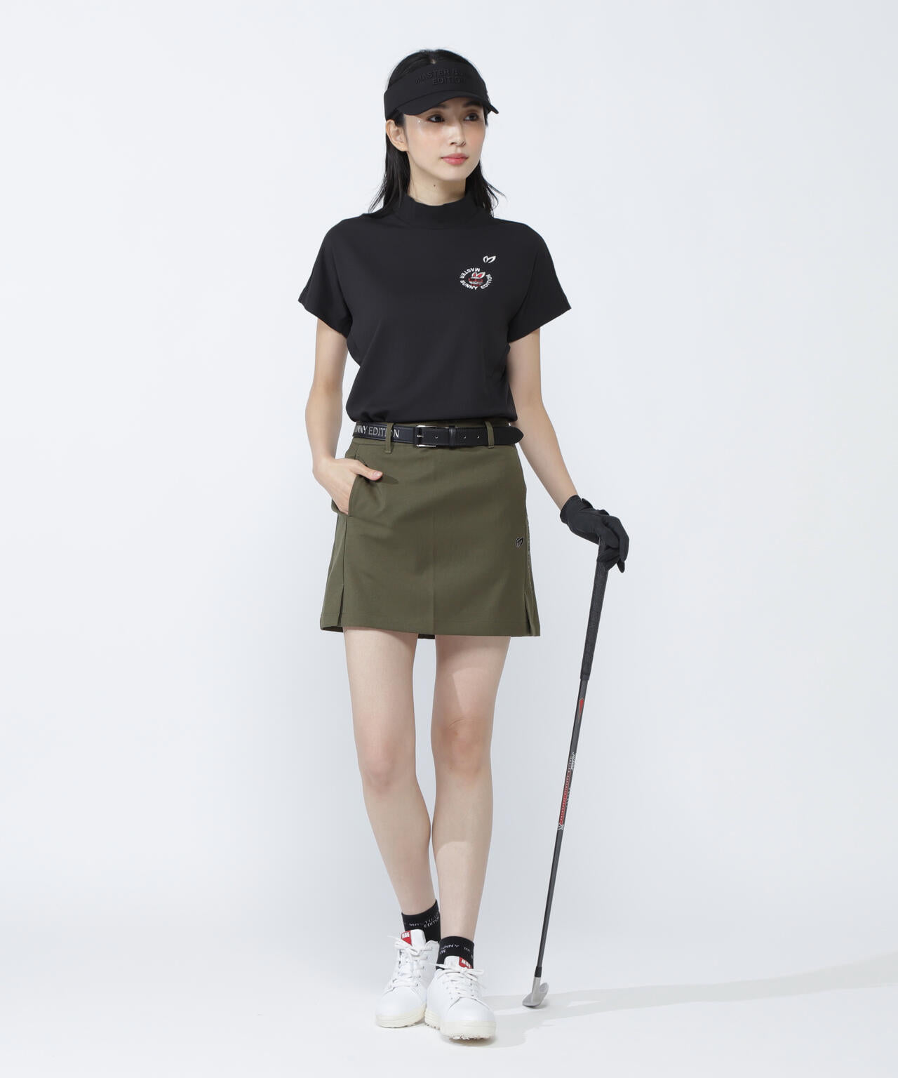 【SWAGGY BUNNY】SPXネオメッシュ フレンチスリーブハイネックカットソー