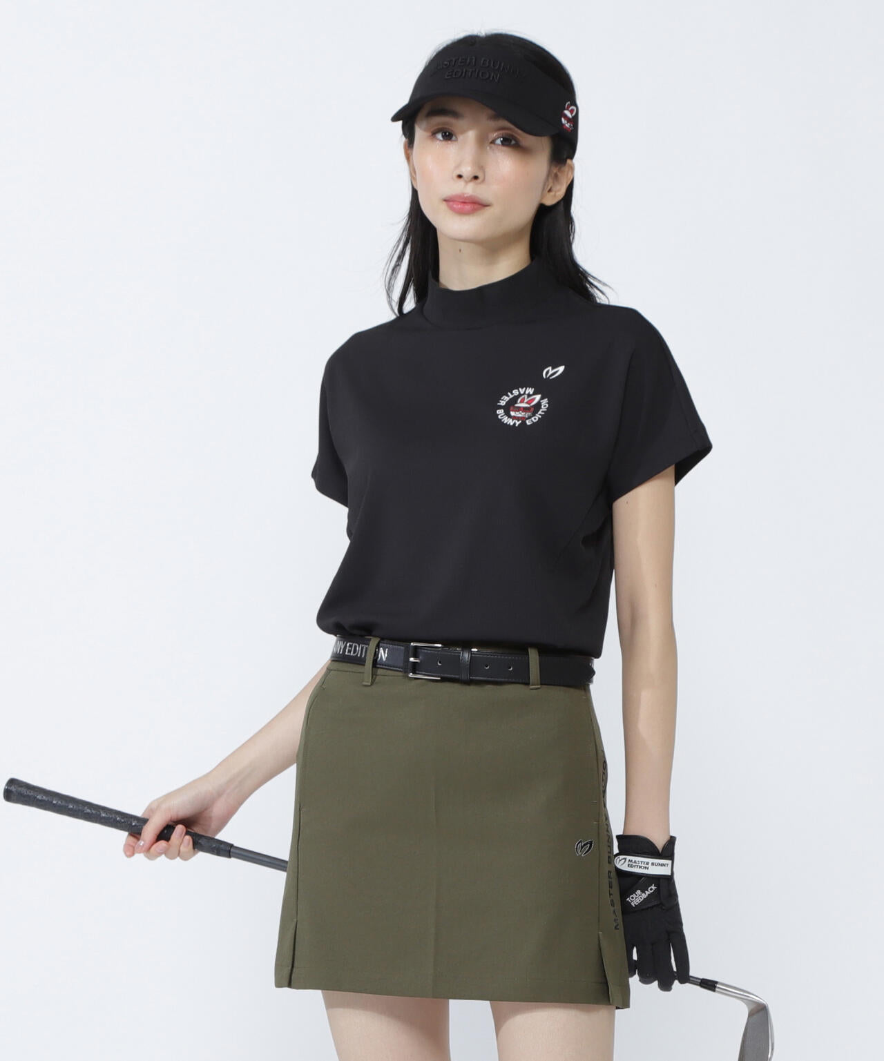 【SWAGGY BUNNY】SPXネオメッシュ フレンチスリーブハイネックカットソー