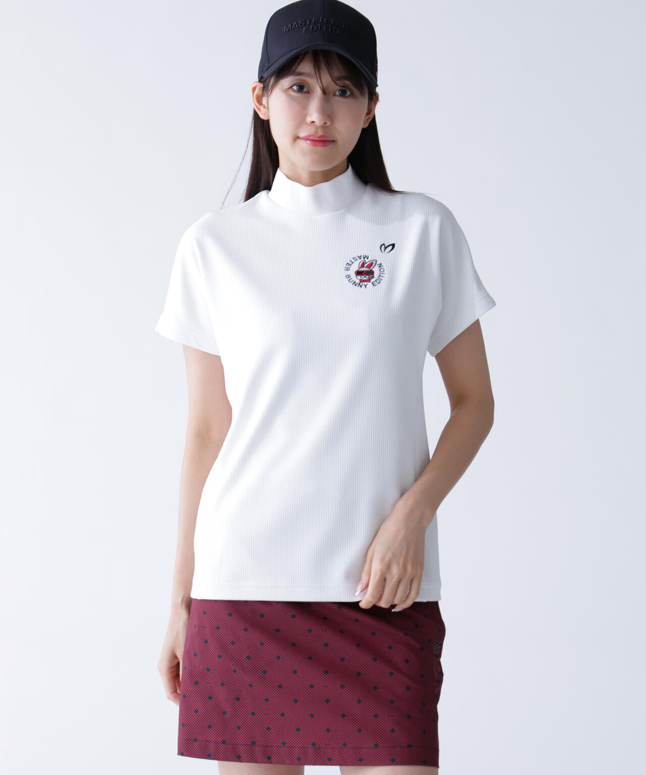 【SWAGGY BUNNY】SPXネオメッシュ フレンチスリーブハイネックカットソー