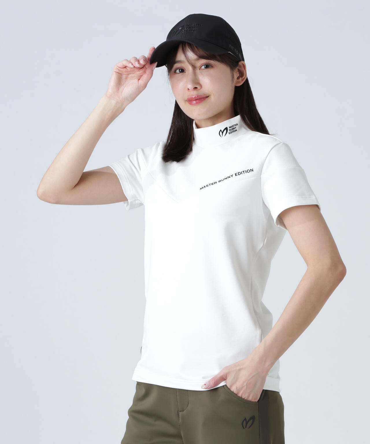 【新品】マスターバニー／ハイネック／モックネック／半袖 ドット半袖ハイネックカットソー | MASTER BUNNY EDITION