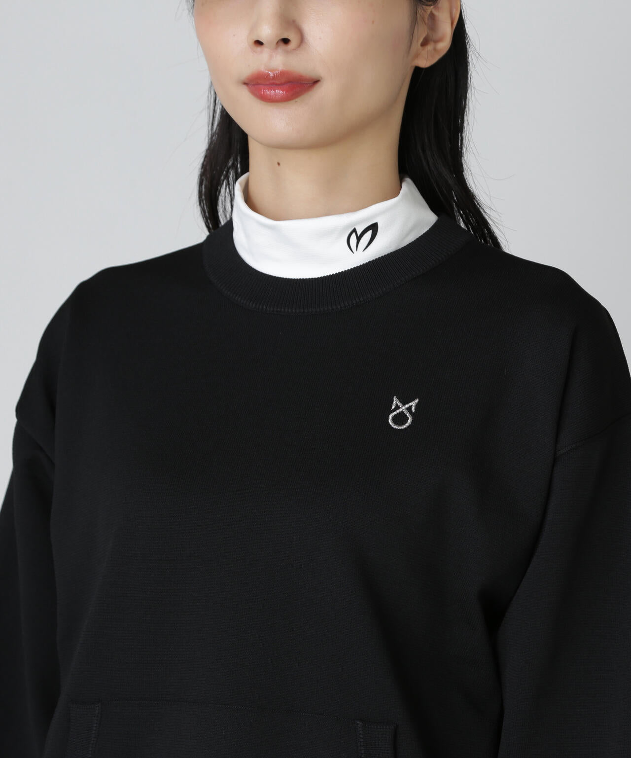 【上田桃子プロコラボカラーあり】クルーネックニットプルオーバー