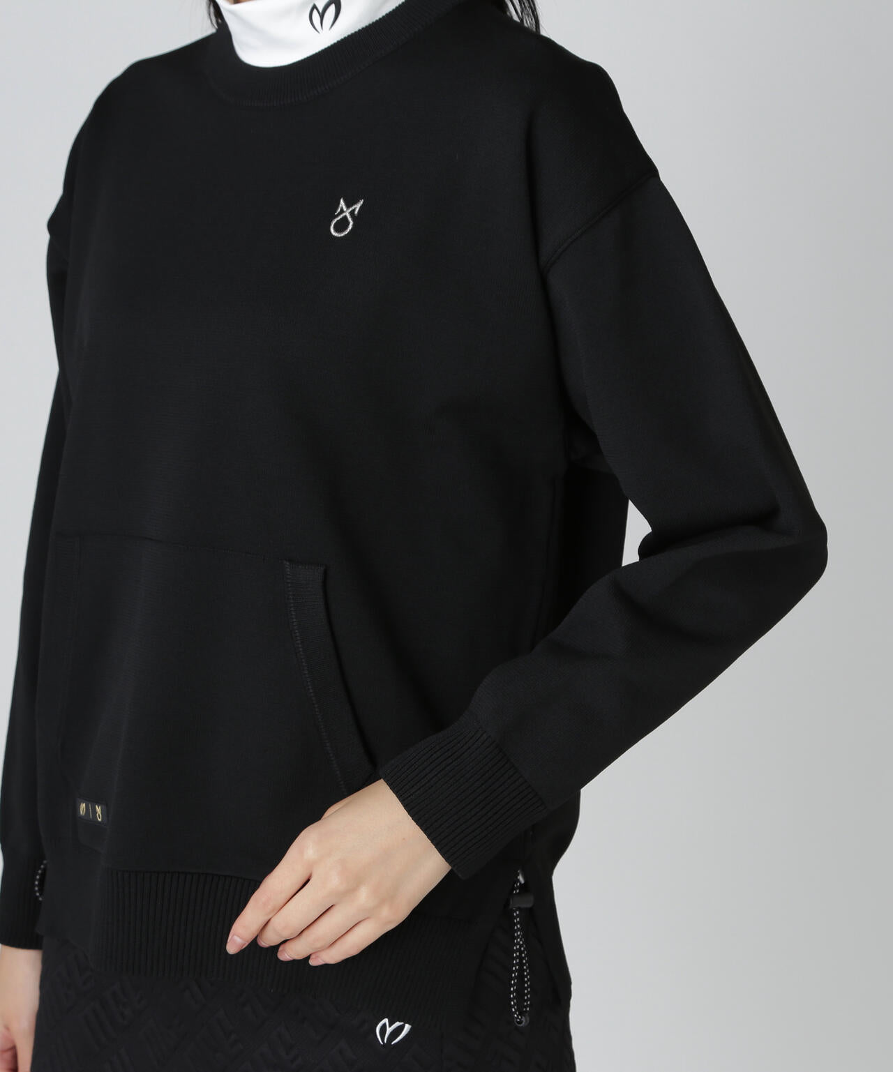 【上田桃子プロコラボカラーあり】クルーネックニットプルオーバー