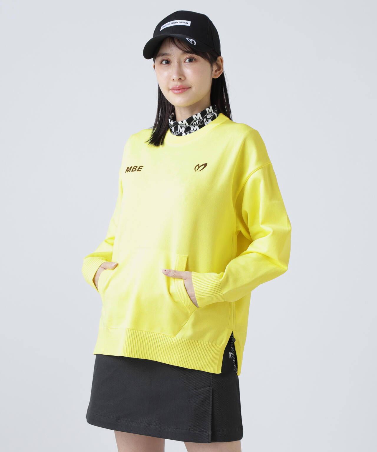 【上田桃子プロコラボカラーあり】クルーネックニットプルオーバー