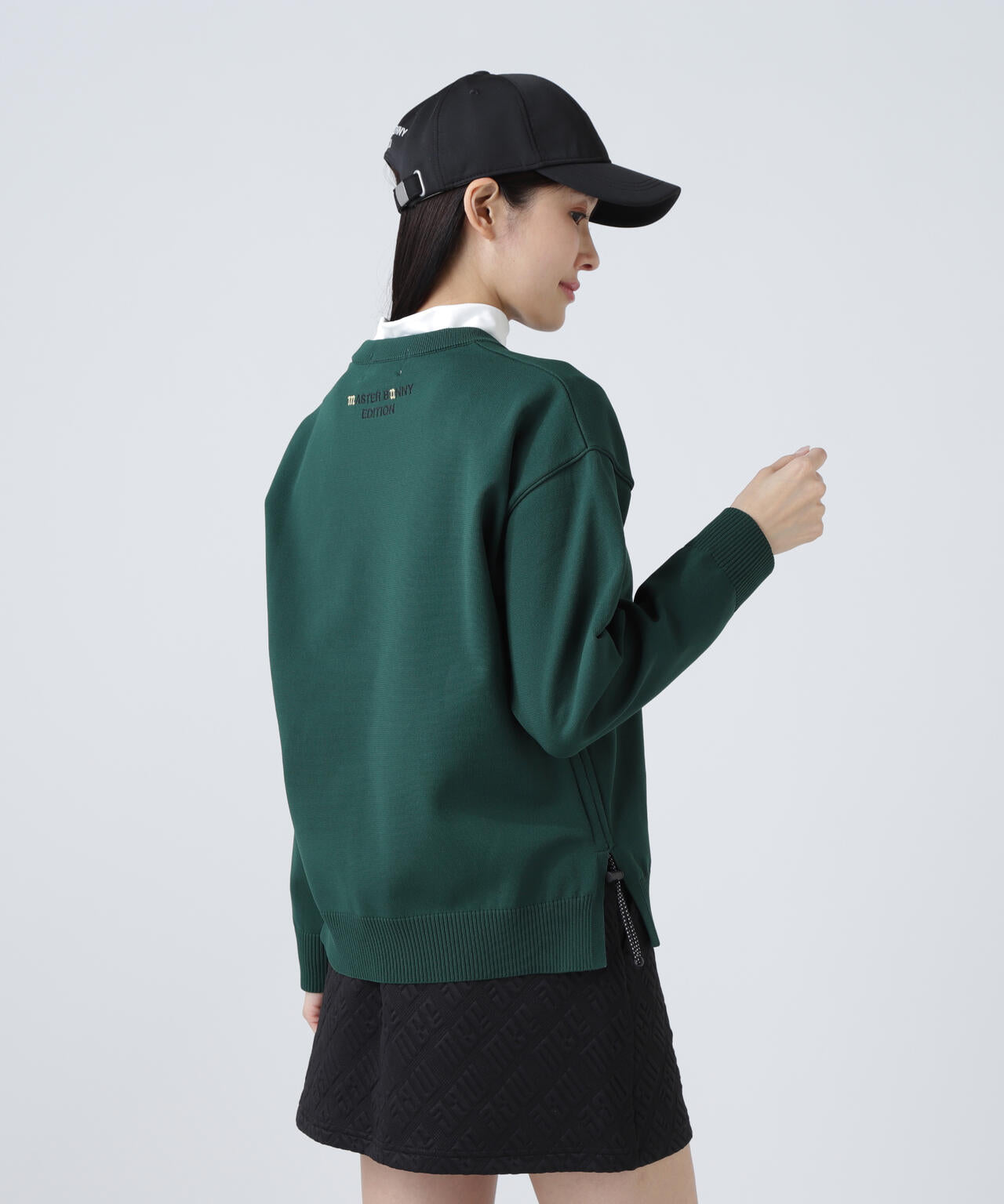 【上田桃子プロコラボカラーあり】クルーネックニットプルオーバー