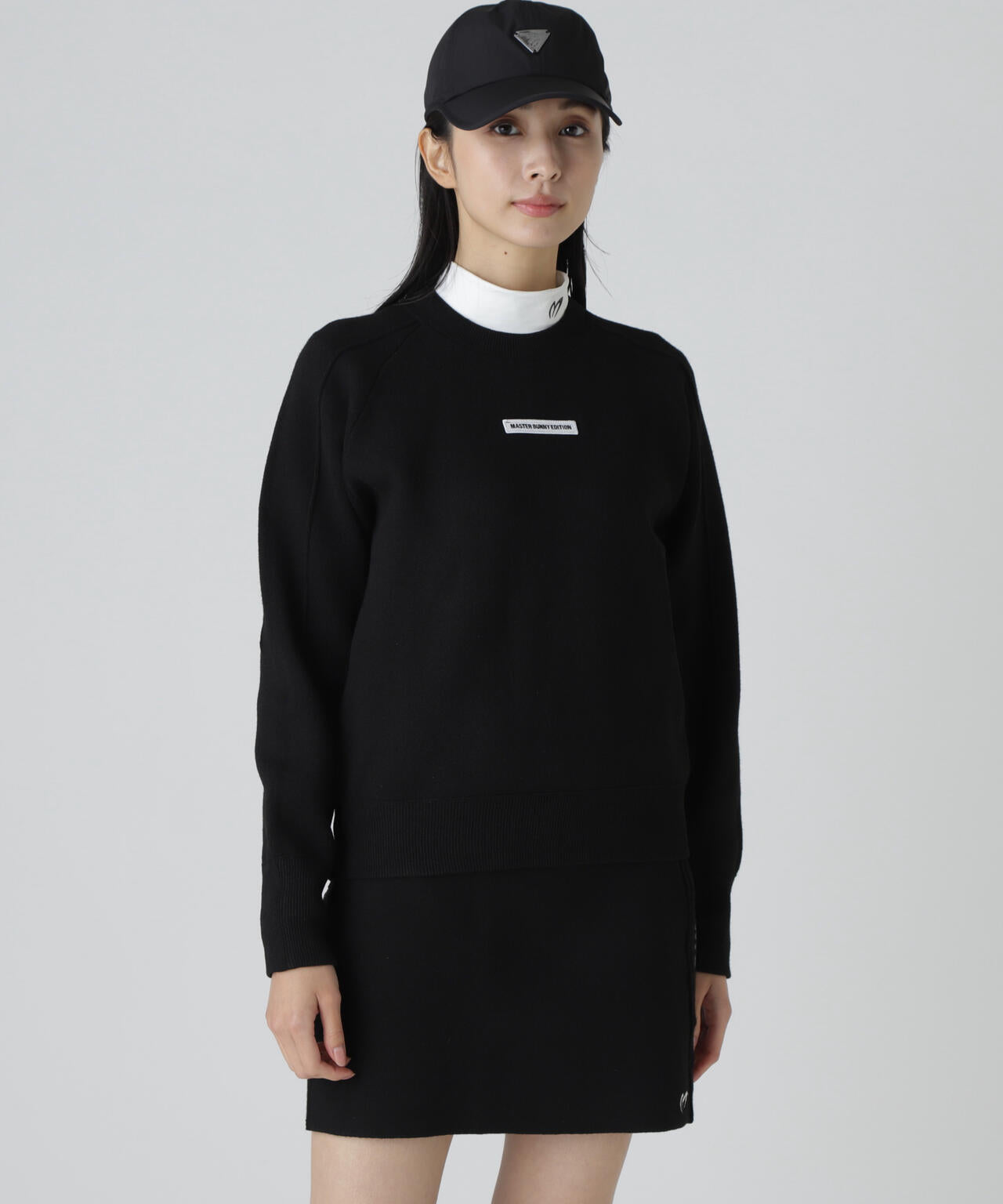 Ｗジャガードクルーネックニットプルオーバー