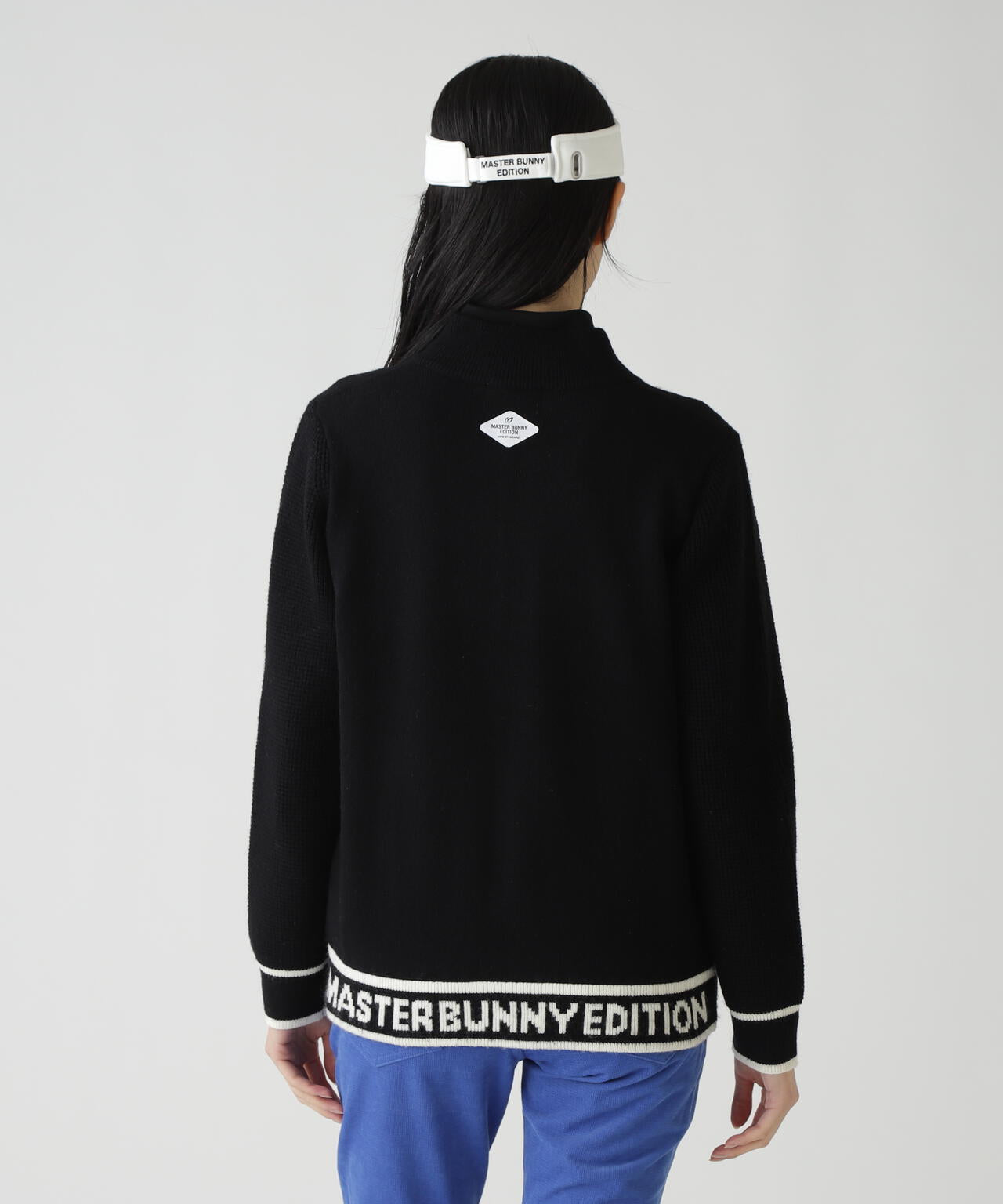 裏付きジップアップニットブルゾン