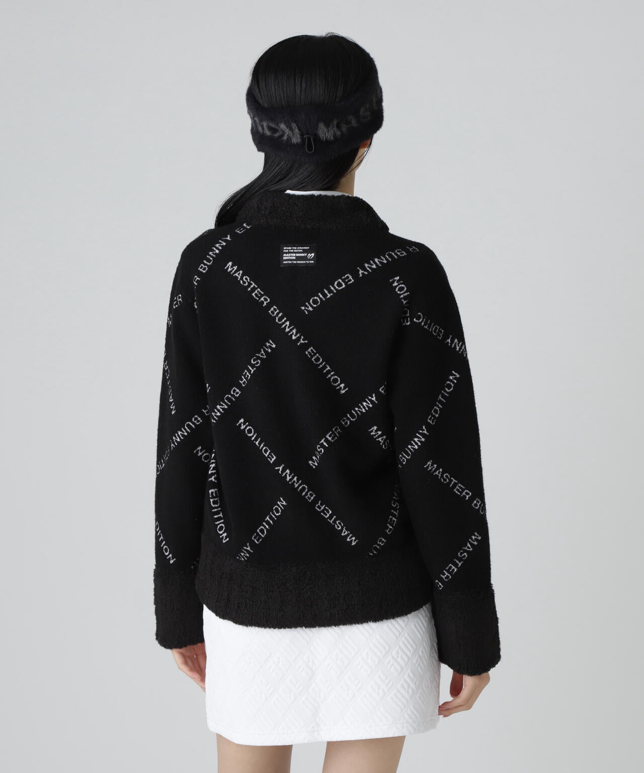 ブークレロゴジャガードジップアップニットブルゾン | MASTER BUNNY