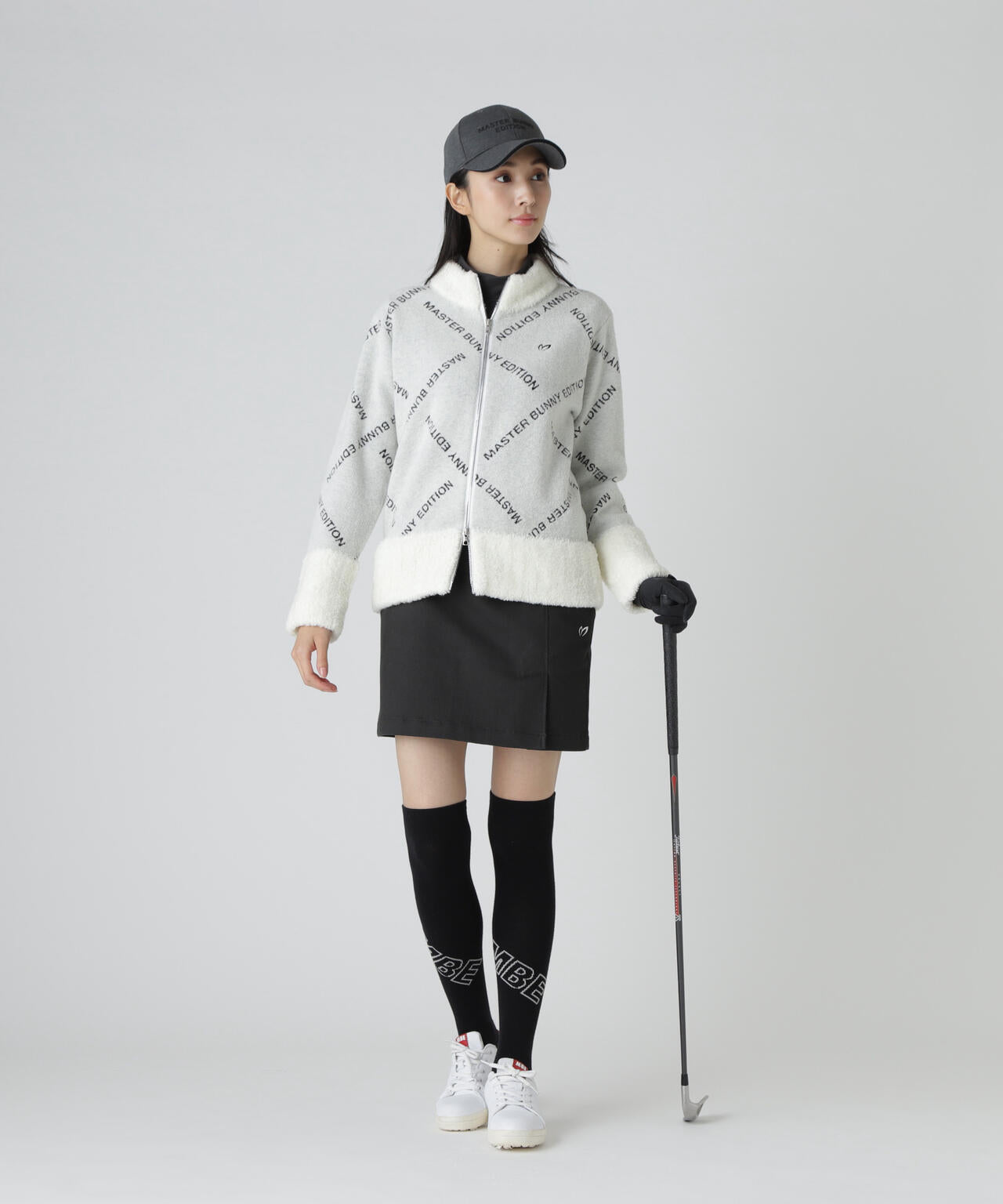 ブークレロゴジャガードジップアップニットブルゾン | MASTER BUNNY