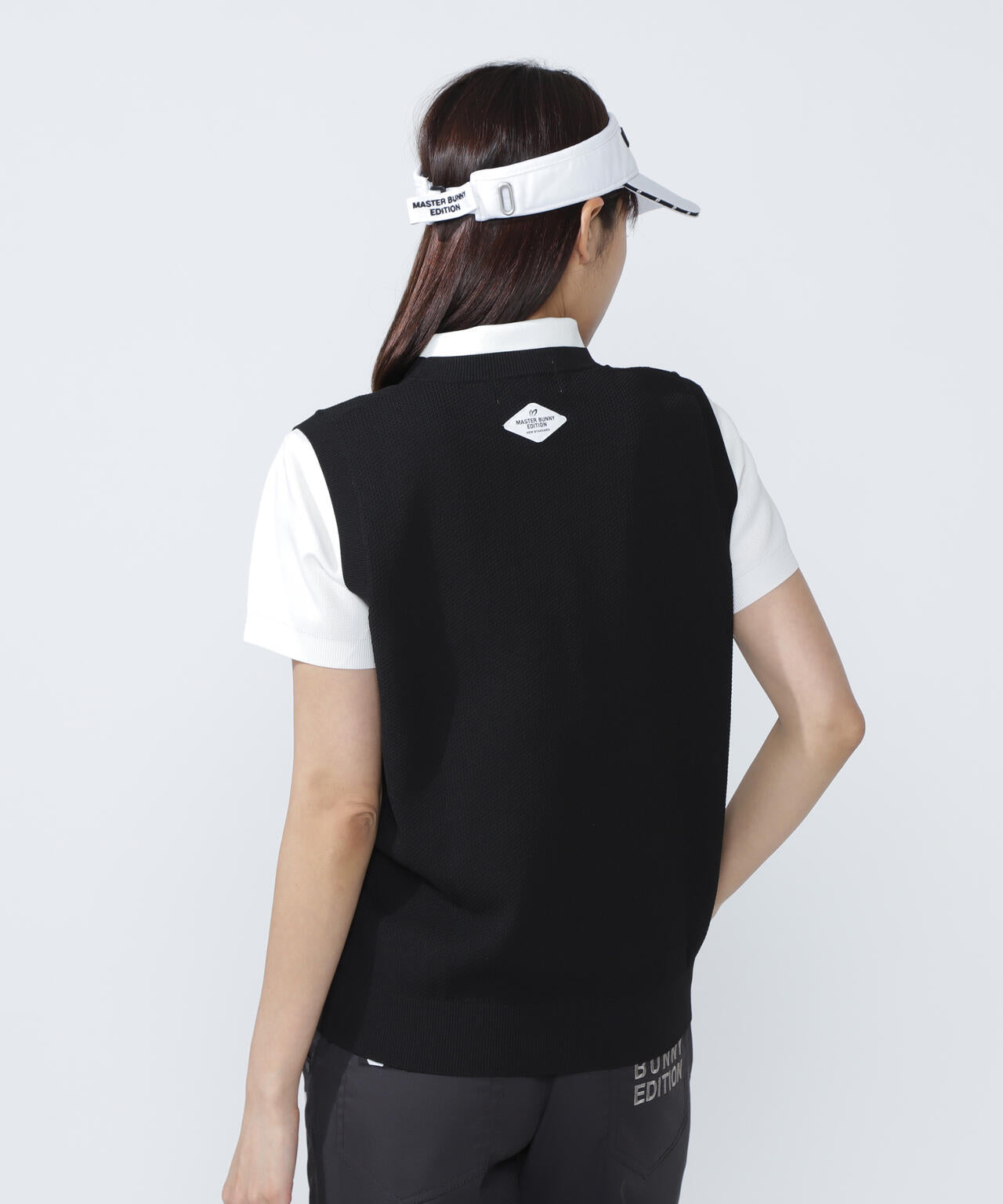 クルーネックニットベスト