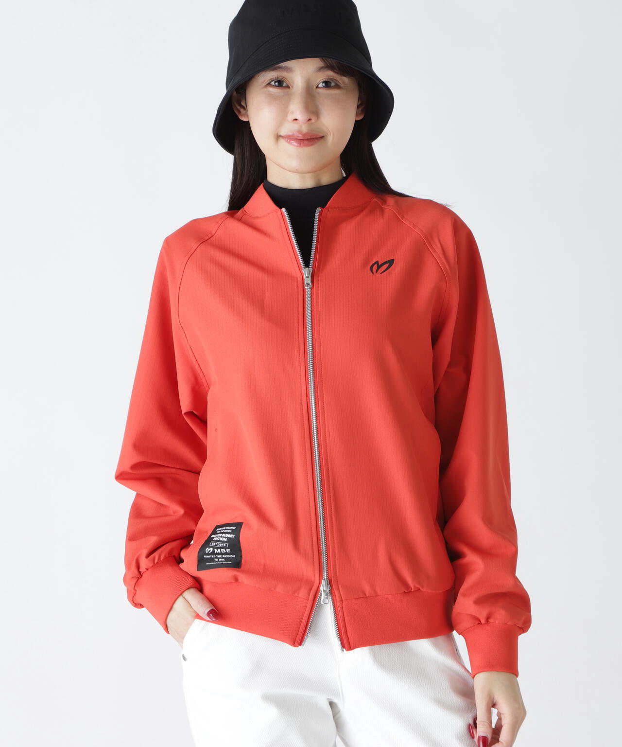 MASTER BUNNY EDITION ロゴブルゾン ゴルフウェア メンズ 4 MASTER BUNNY EDITION（マスターバニーエディション） ストレッチ