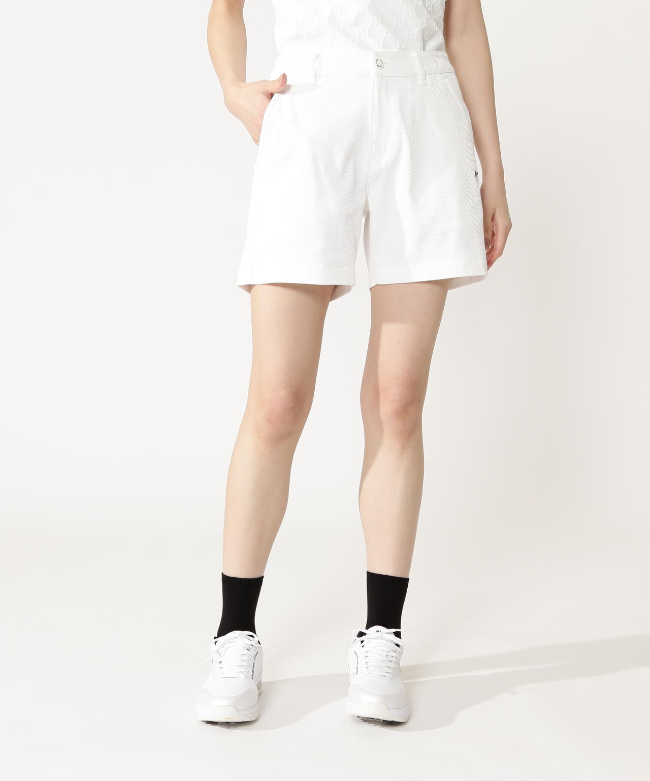 コットンストレッチドビーショートパンツ