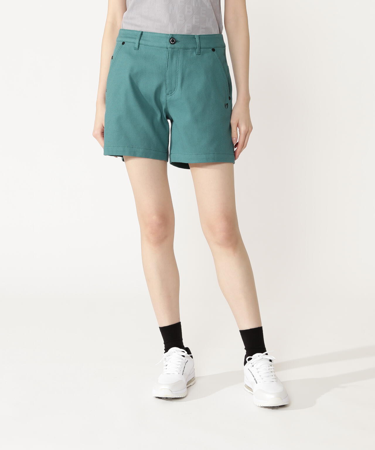 コットンストレッチドビーショートパンツ