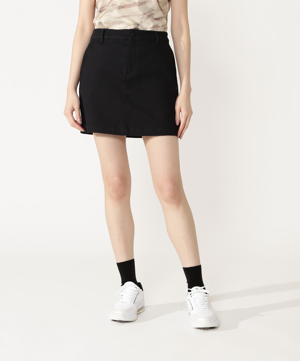 コットンストレッチドビースカート