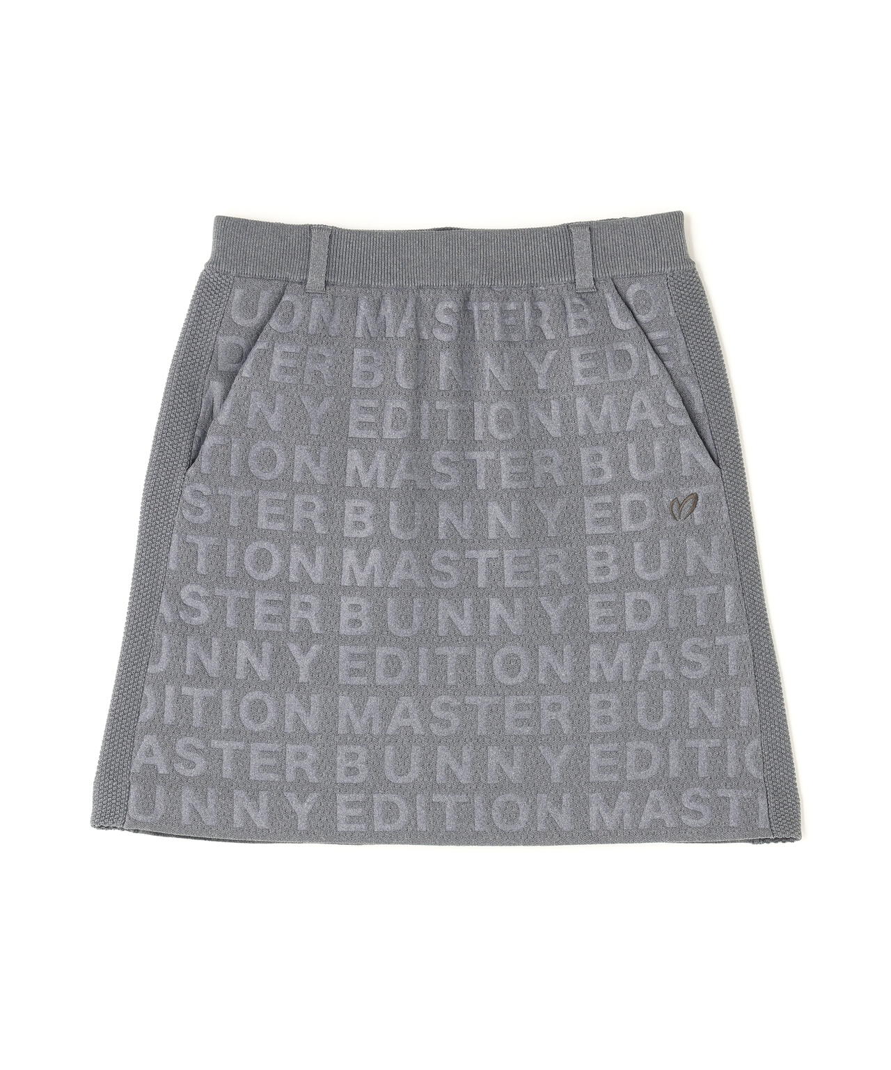 新品！MASTER BUNNY EDITION 上品！グレー ニットスカート　2 ニットスカート | MASTER BUNNY EDITION（マスターバニーエディション