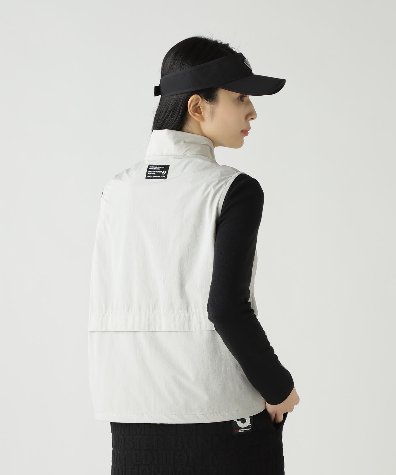 カジナイロンストレッチフルジップアップベスト