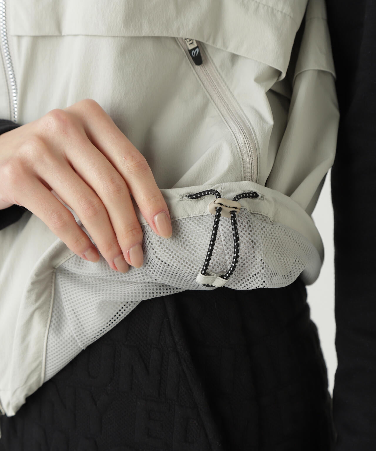 マスターバニーエディション セットアップ 両開きハーフジップ ナイロン サイズ5 ナイロンタフタ中綿ジップアップブルゾン | MASTER BUNNY EDITION