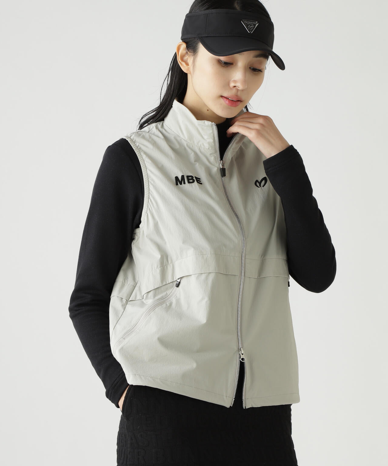 カジナイロンストレッチフルジップアップベスト | MASTER BUNNY