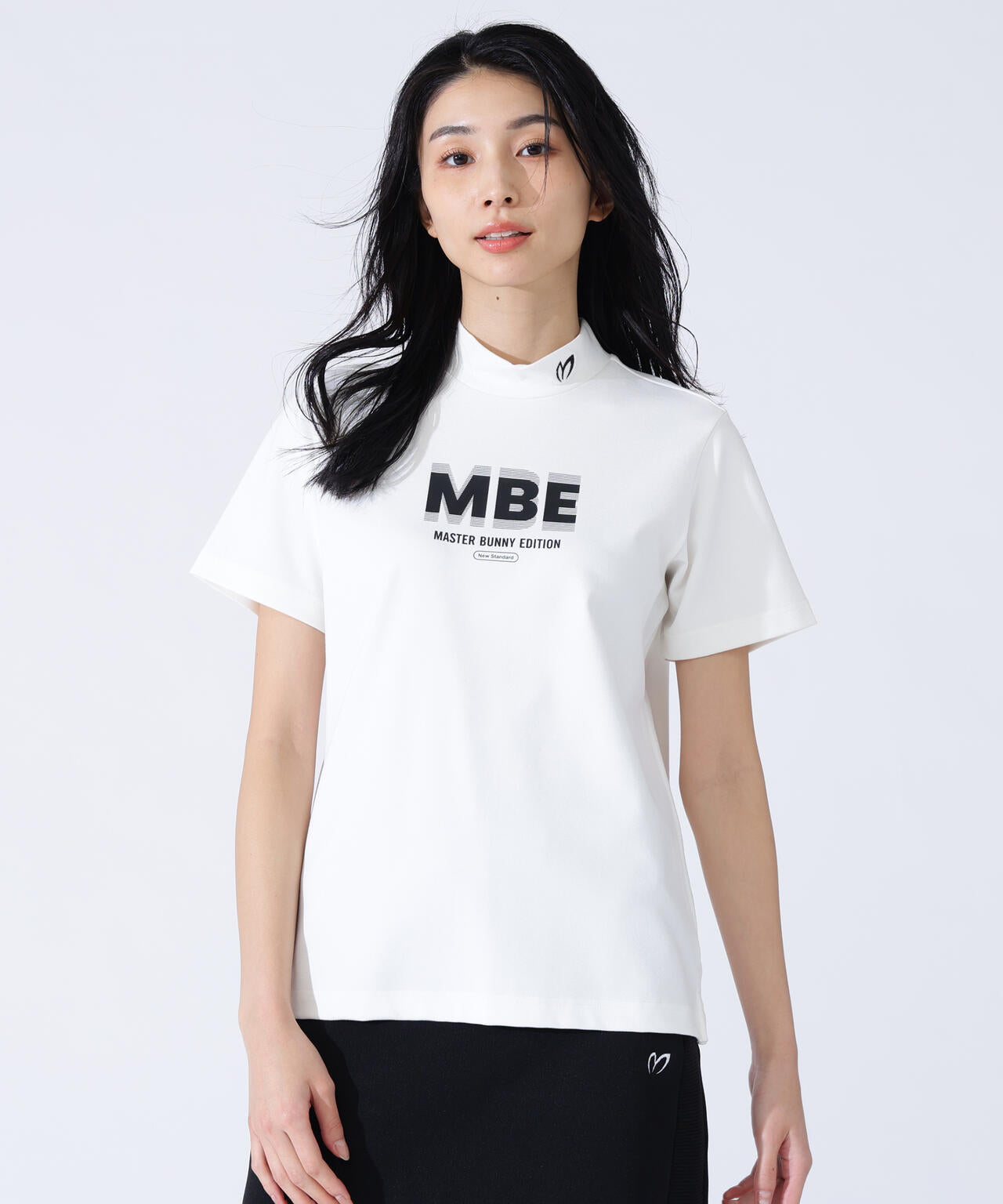 4WAYジャガード半袖モックネックカットソー | MASTER BUNNY EDITION