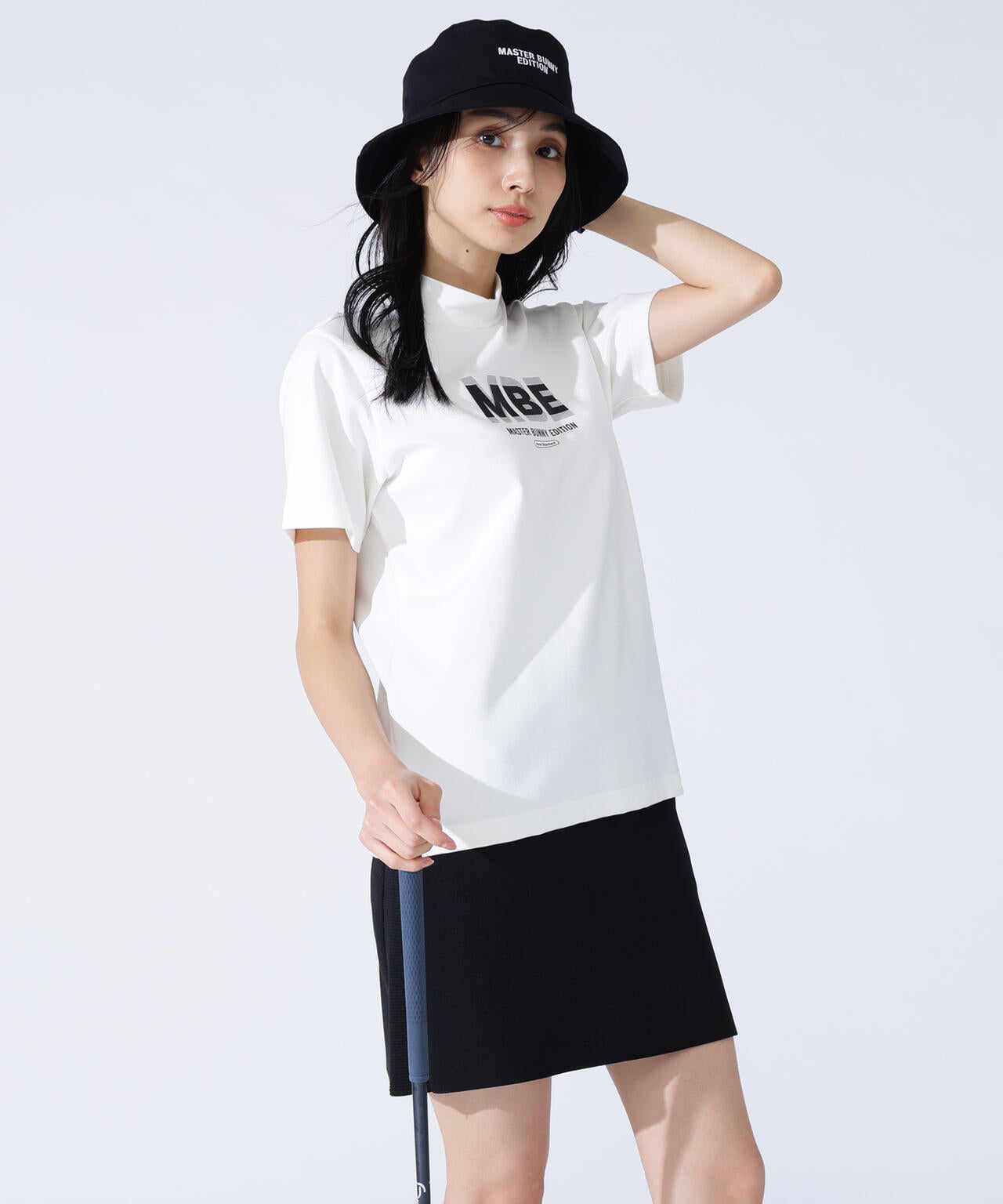 4WAYジャガード半袖モックネックカットソー | MASTER BUNNY EDITION