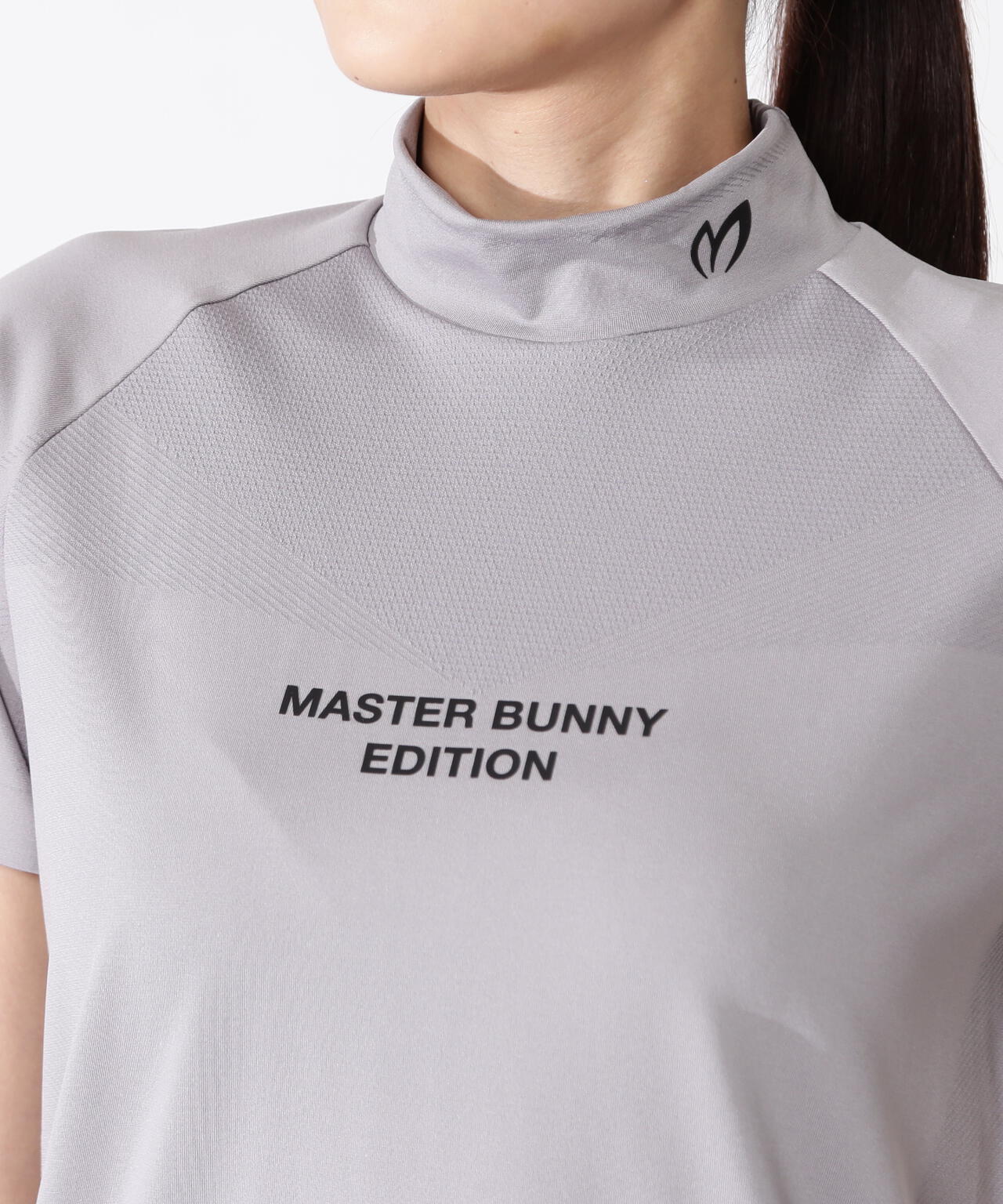 コンピュータージャガード半袖ハイネックカットソー | MASTER BUNNY