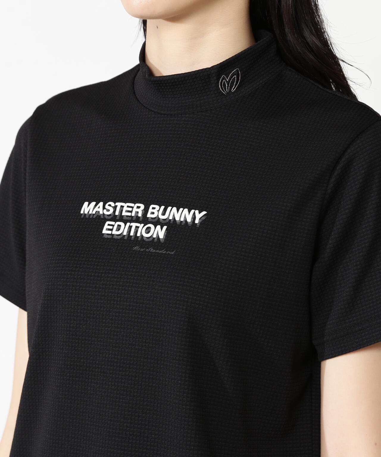 新品 マスターバニー COTNAスムース MBEバイアスロゴ ハイネック LL ドライマスターワッフル半袖ハイネックカットソー | MASTER BUNNY