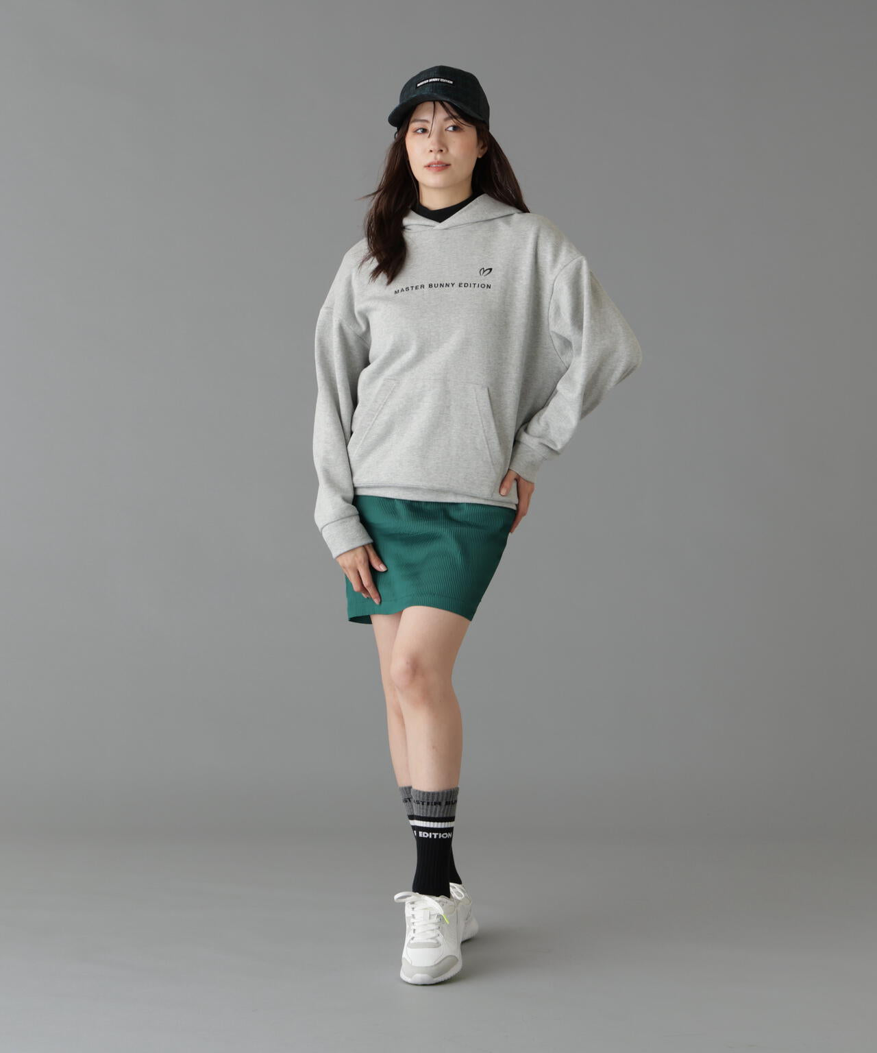 ストライプウェーブ×ダンボール裏毛ワンピース (WOMENS) | MASTER