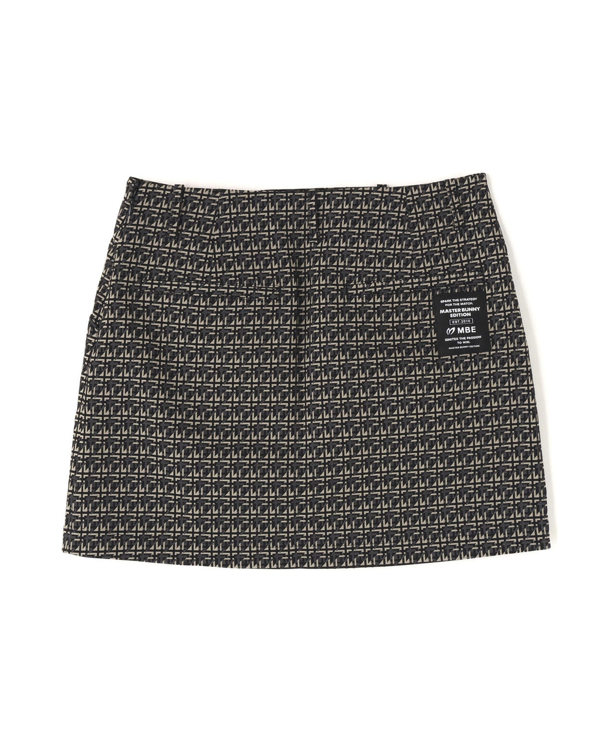 ジオメトリックチェックジャガードスカート (WOMENS)